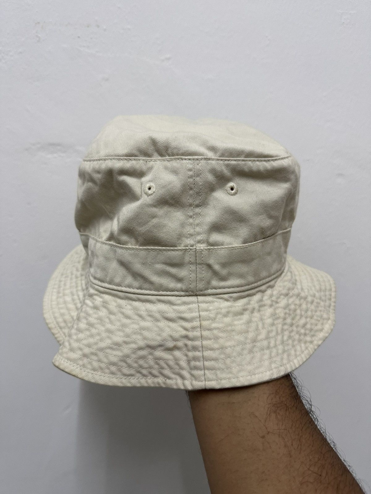 Vintage 🔥Vintage🔥 Polo RL White Bucket Hat Size ONE SIZE - 2 Thumbnail