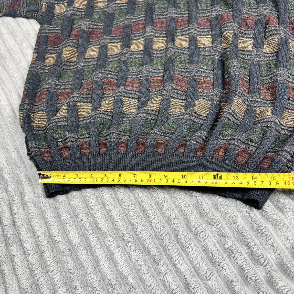 Farah Farah Mens 2xL VTG 90s Textured Multicolored KnitSweater Size US XXL / EU 58 / 5 - 5 Thumbnail
