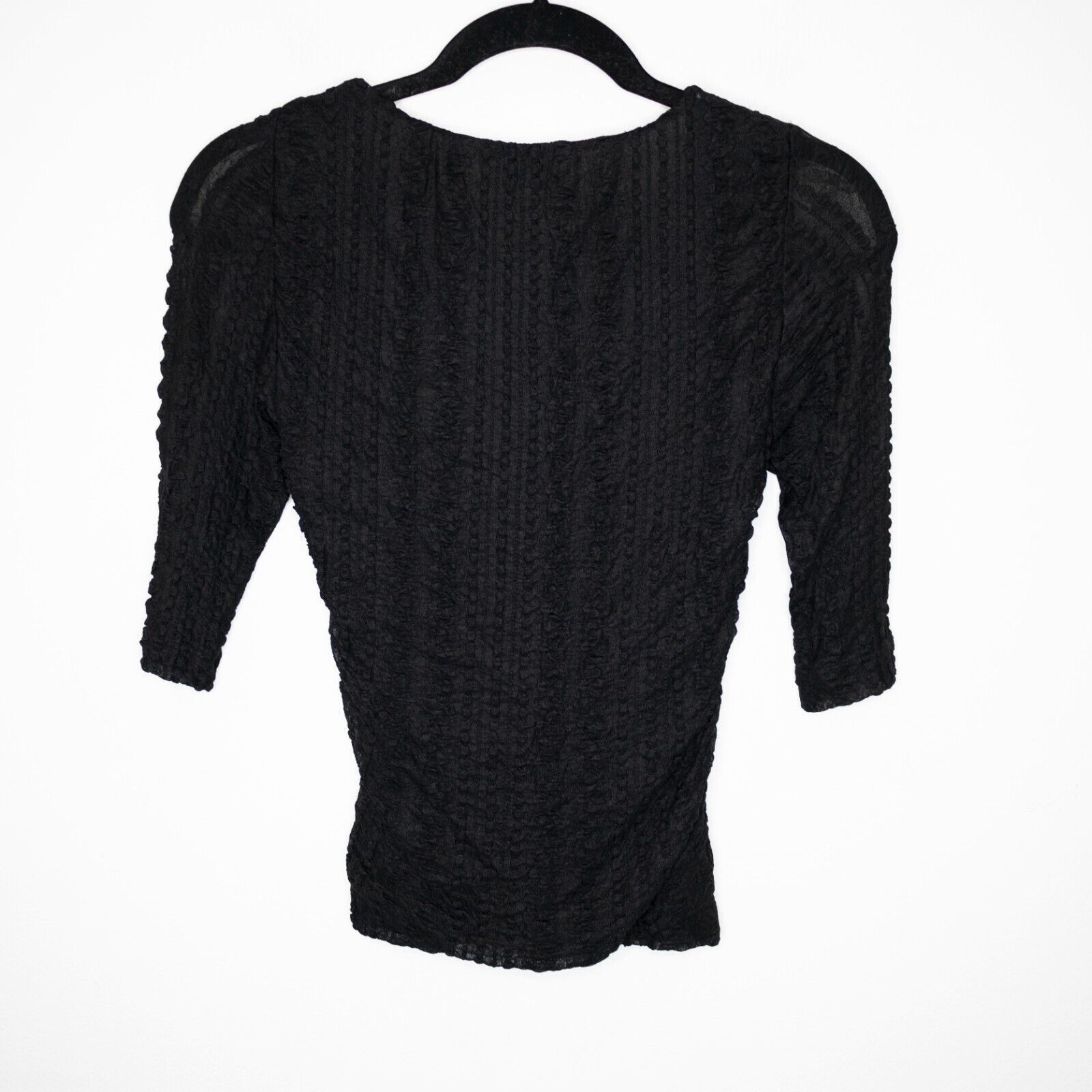 Ganni Ganni Ruched Stretch Lace Top Size M / US 6-8 / IT 42-44 - 4 Thumbnail