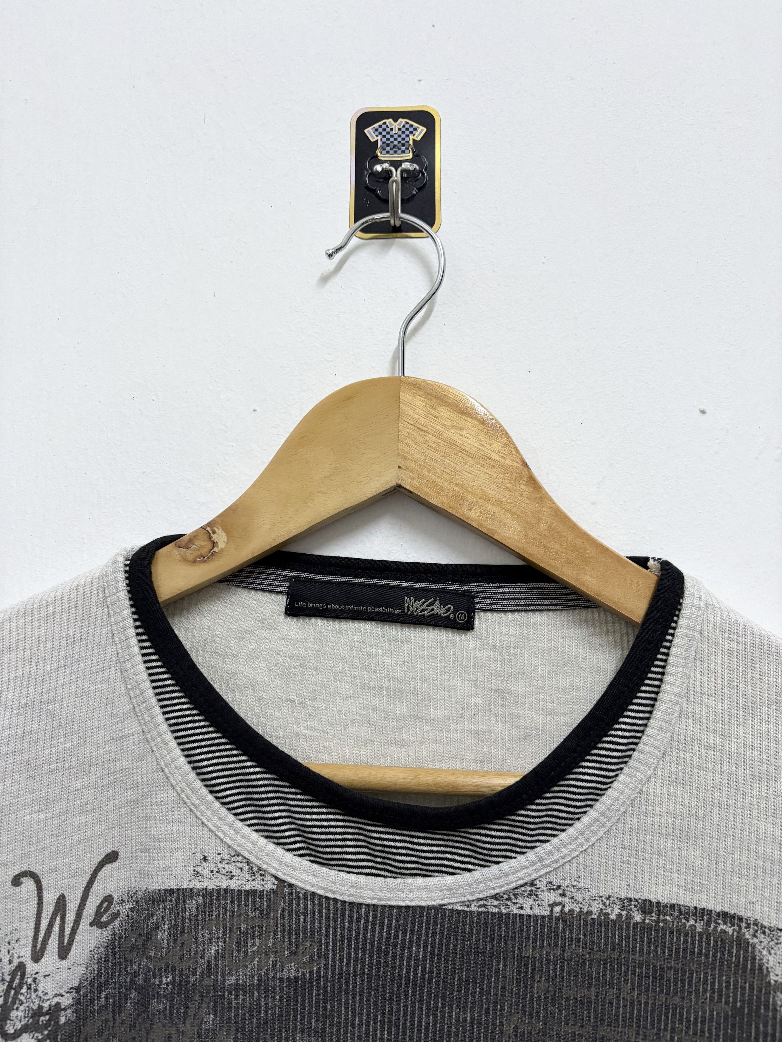 Hysteric Glamour × If Six Was Nine × Mossimo 2000's Mossimo - " Emo Style LGB " Waffle L/S T-Shirt Size US M / EU 48-50 / 2 - 7 Thumbnail