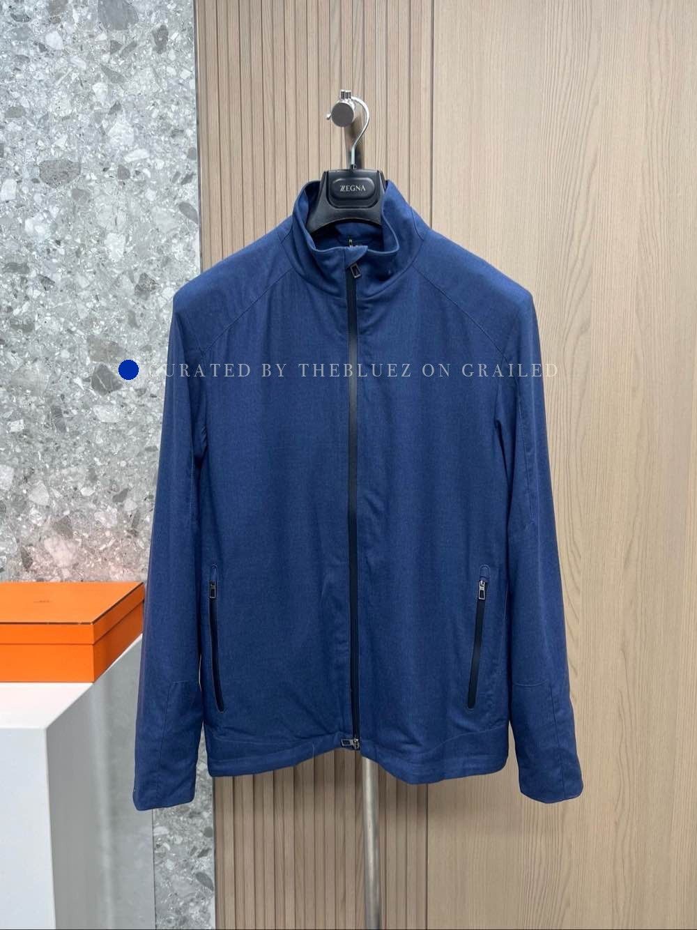 Loro Piana Blue Zip-Up Light Jacket Size M Size US M / EU 48-50 / 2 - 1 Thumbnail