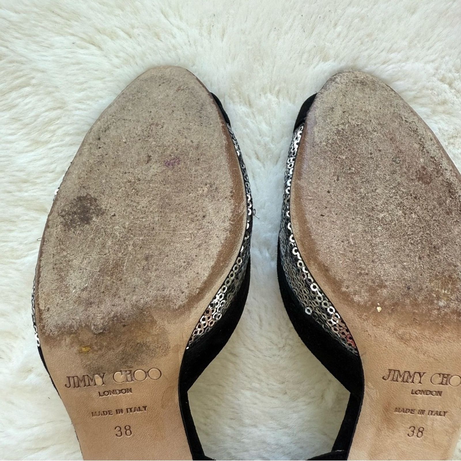 Jimmy Choo Jimmy Choo suede evening shoes women size 38 Authentic Size US 8 / IT 38 - 8 Thumbnail