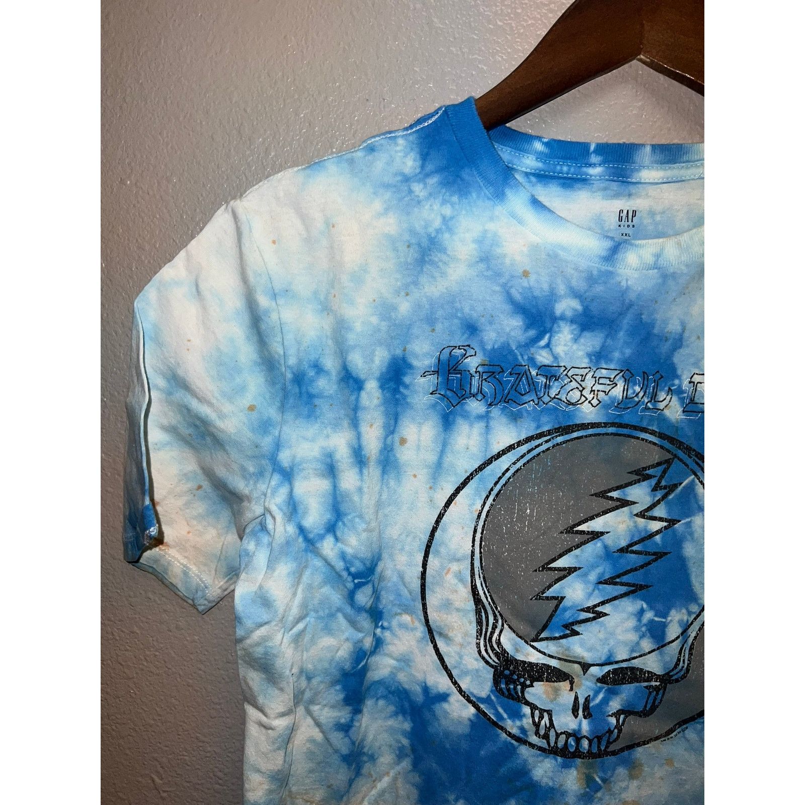 Gap Youth Grateful Dead Shirt Gap Kids Blue Tie Dye Tee XXL 2XL Size S / US 4 / IT 40 - 4 Thumbnail