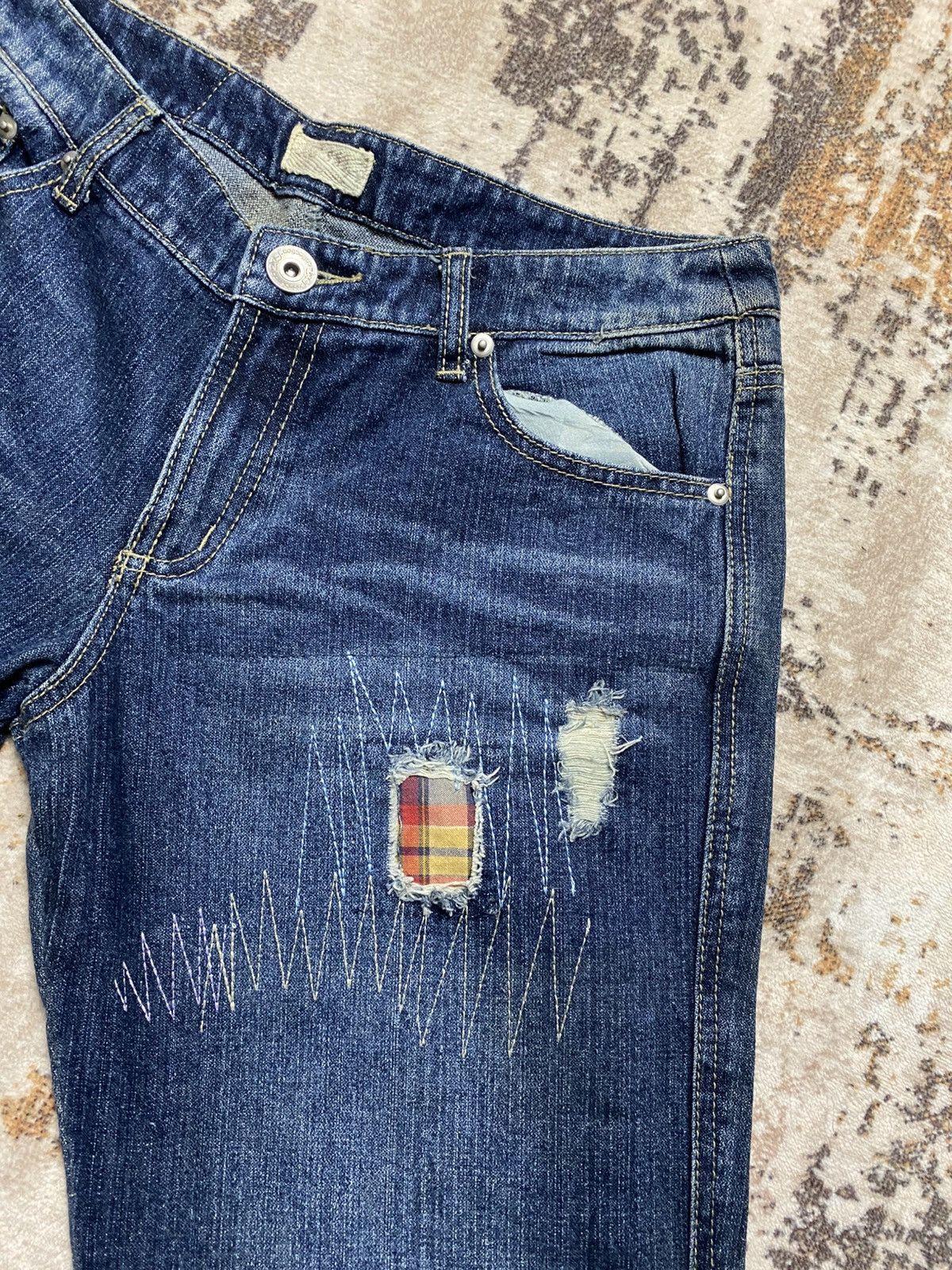 Kapital Reworked Baggy Kapital Style Patchwork Denim Size US 32 / EU 48 - 5 Thumbnail