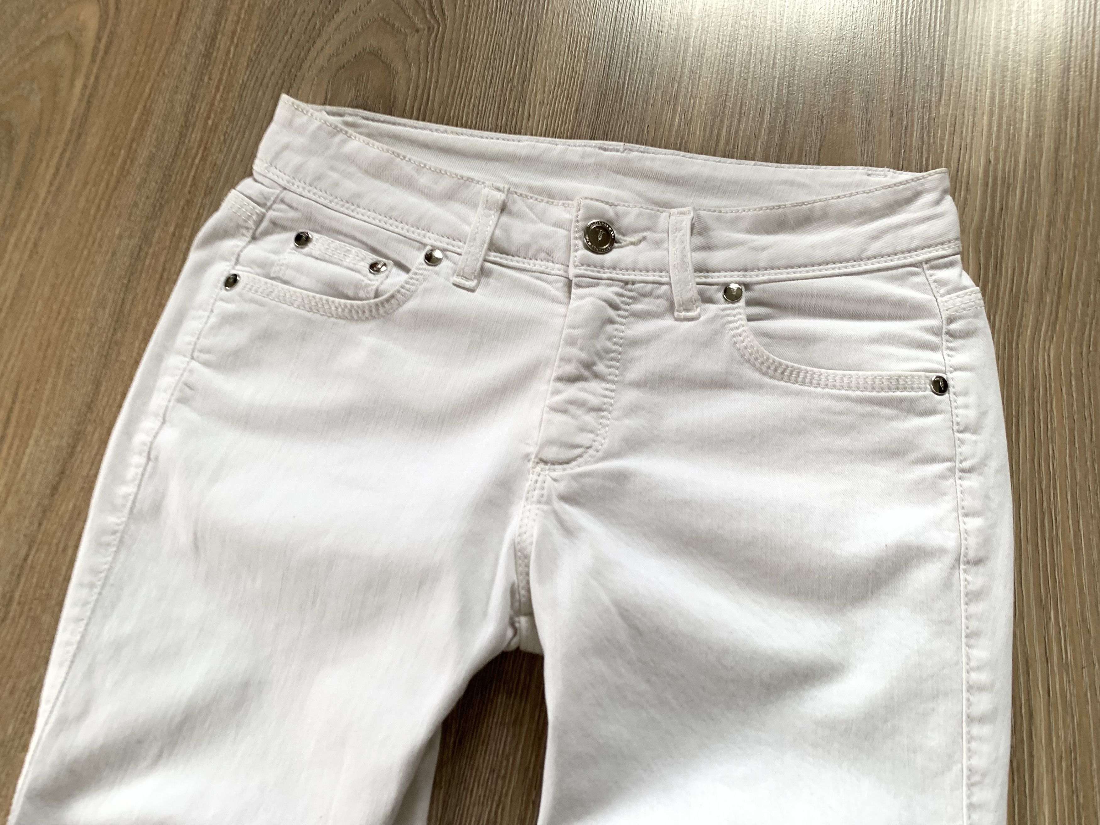 Trussardi × Vintage Trussardi Vintage White Denim Jeans Size 25" / US 0 / IT 36 - 4 Thumbnail