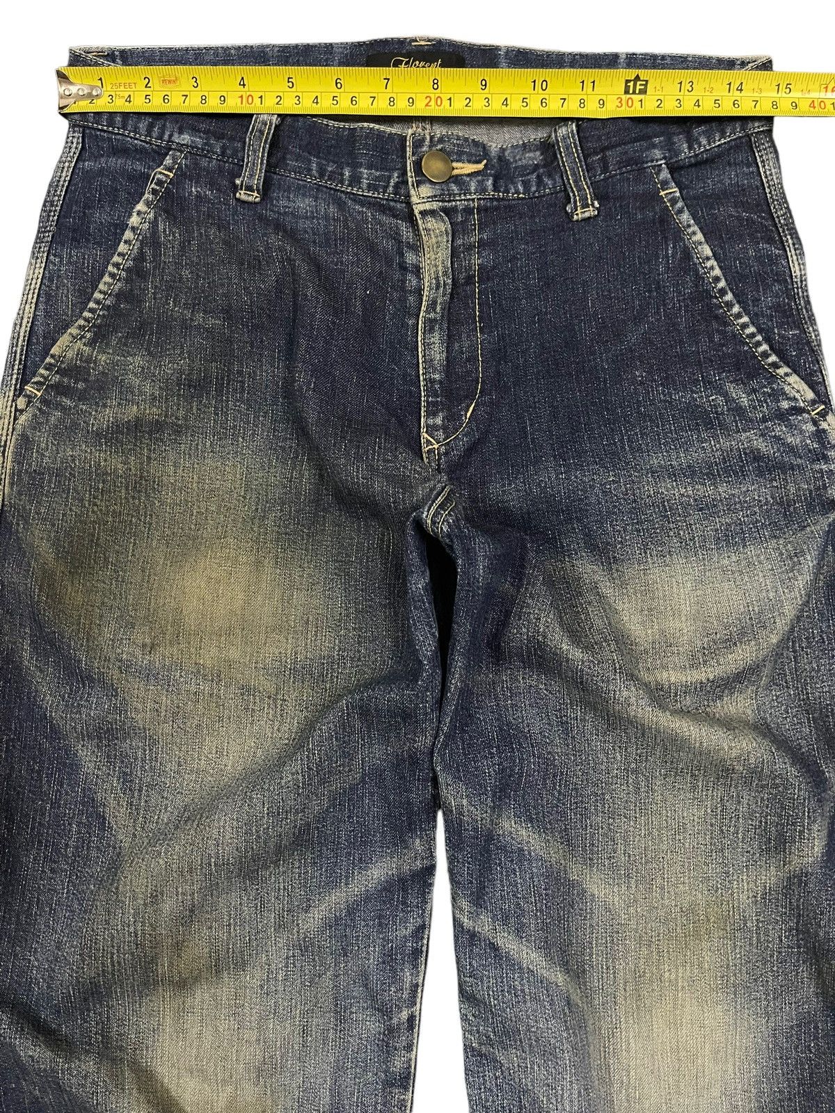 14th Addiction Vintage Japanese Brand Blue Wash Carpenter Baggy Jeans Size US 29 - 9 Thumbnail