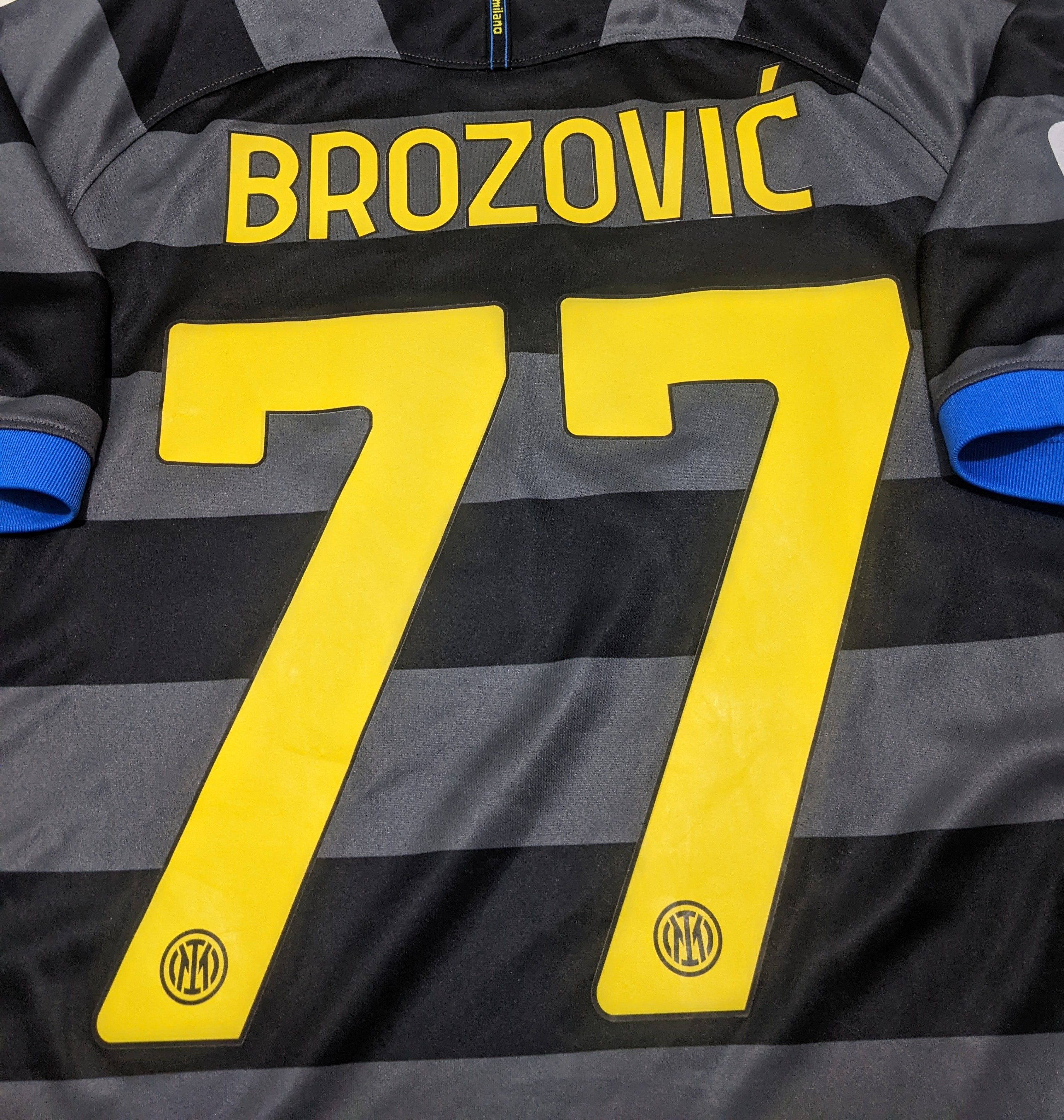 Nike Inter Milan Third 2020-21 BROZOVIC Jersey football shirt Size US M / EU 48-50 / 2 - 4 Thumbnail