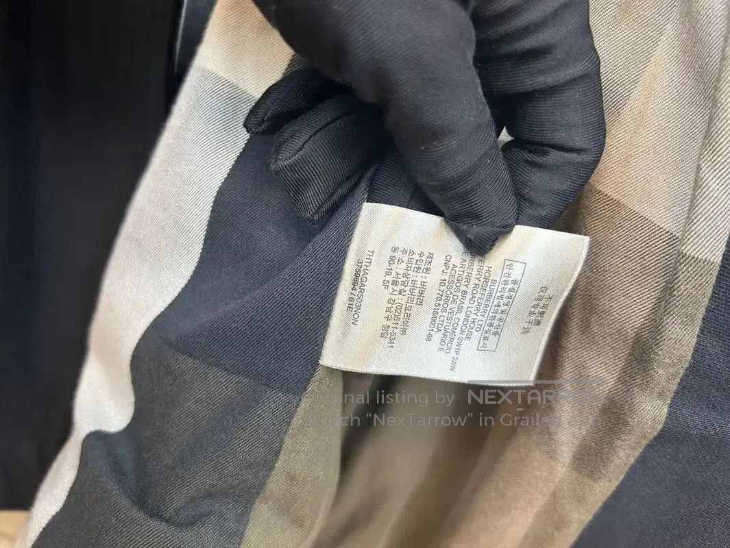 Burberry Burberry Black Cotton Logo Short Trench Coat. Size S / US 4 / IT 40 - 7 Thumbnail