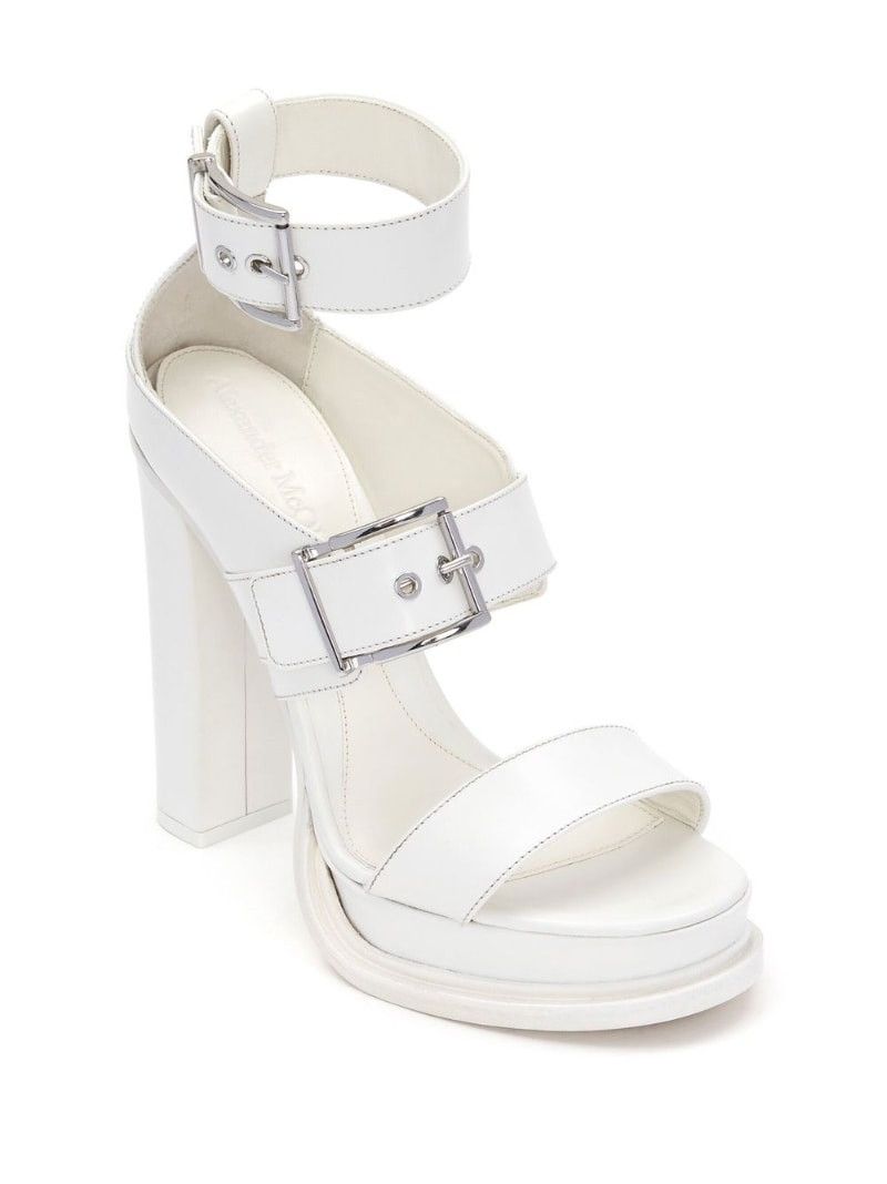 Alexander McQueen o1y0225 Sandals in White Size US 7.5 / IT 37.5 - 2 Thumbnail