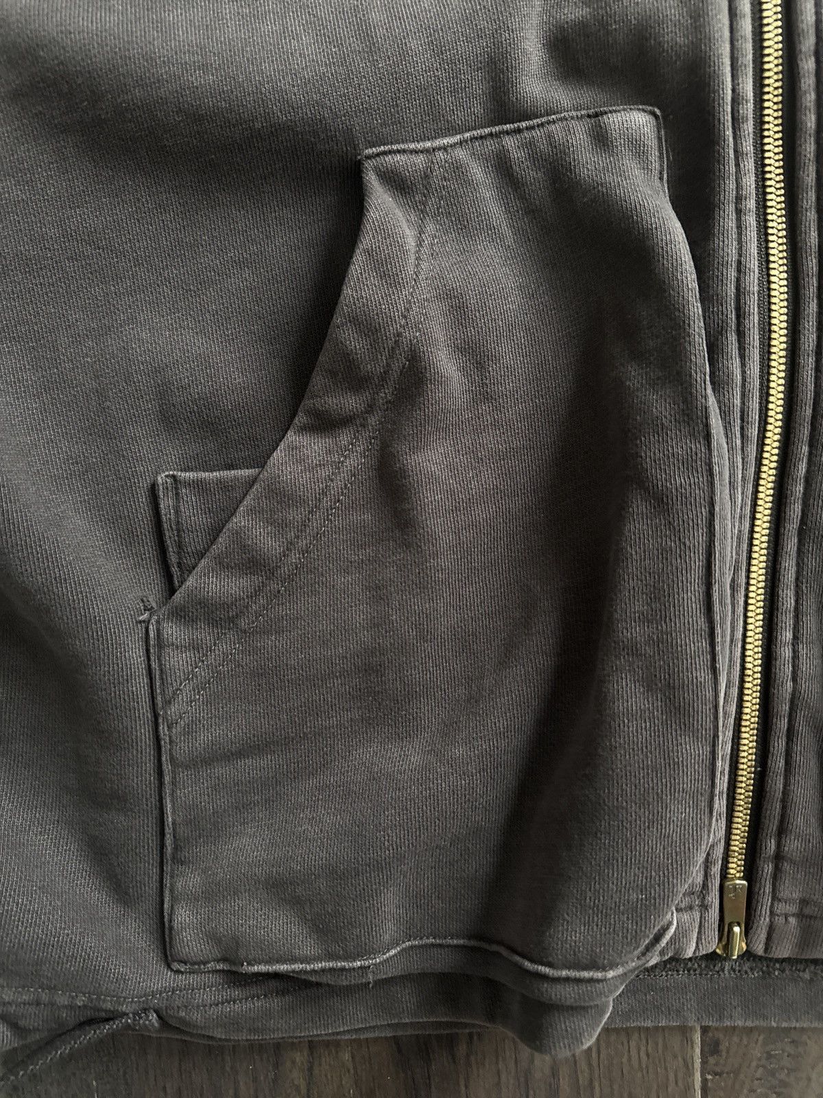 Kith Kith Men’s Full Zip Cargo Hoodie (Espresso/Grey) Size US XS / EU 42 / 0 - 4 Thumbnail