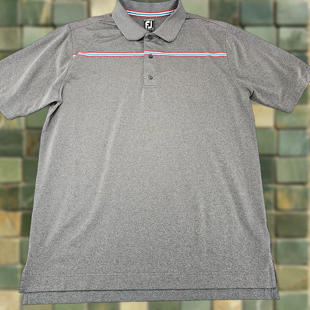 Footjoy FootJoy Polo Shirt Mens XL Grey Athletic Performance Knit Stretch Golf Shirt Size US XL / EU 56 / 4 - 1 Thumbnail