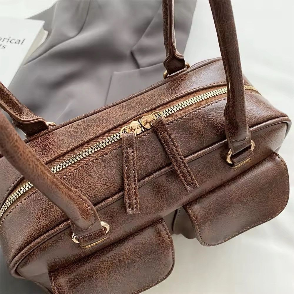 Japanese Brand × Leather Multi Pockets Leather Shoulder Bag Size ONE SIZE - 4 Thumbnail