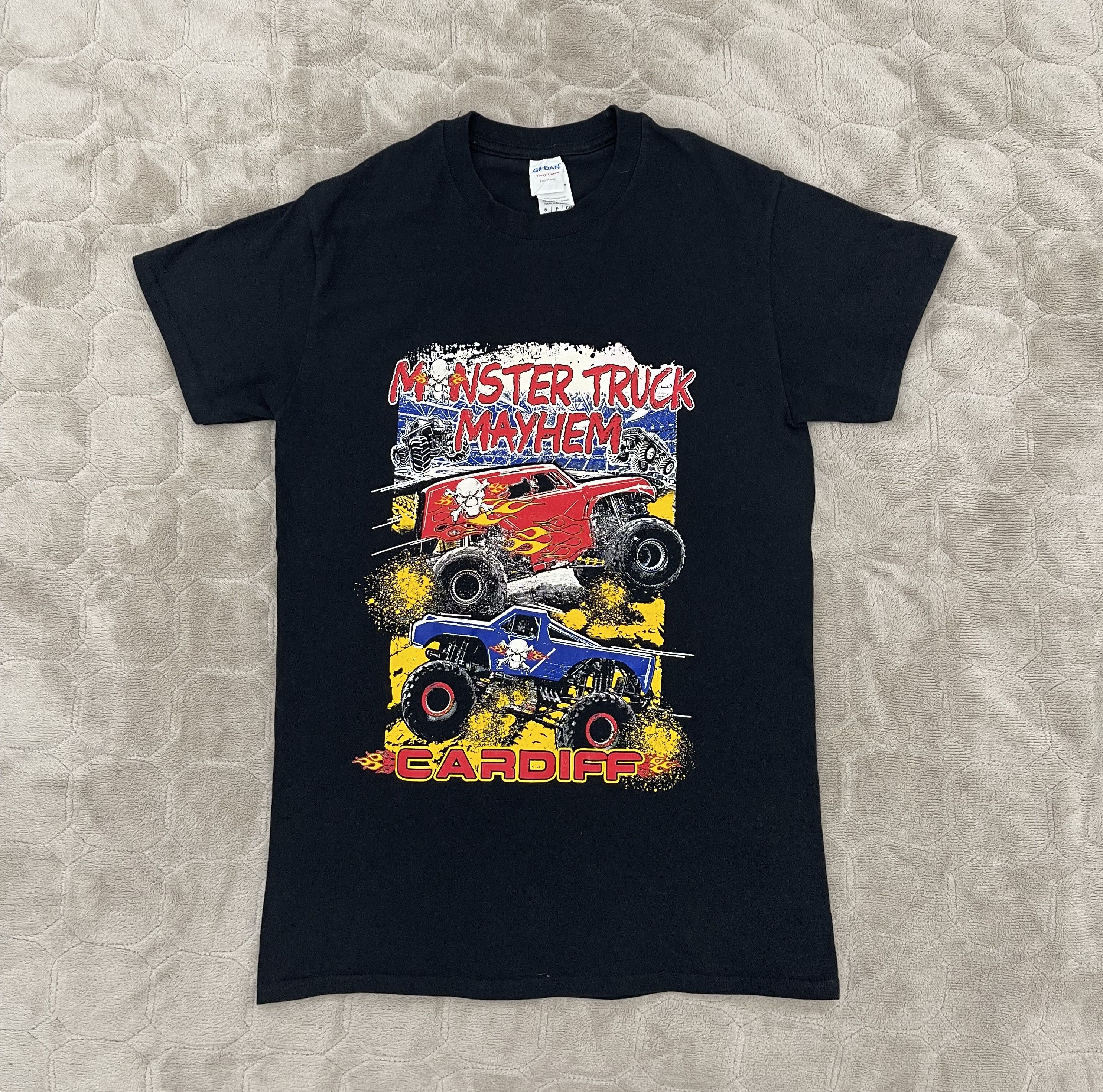 Gildan × Vintage MONSTER TRUCK MAYHEM CARDIFF GILDAN Size US S / EU 44-46 / 1 - 1 Thumbnail