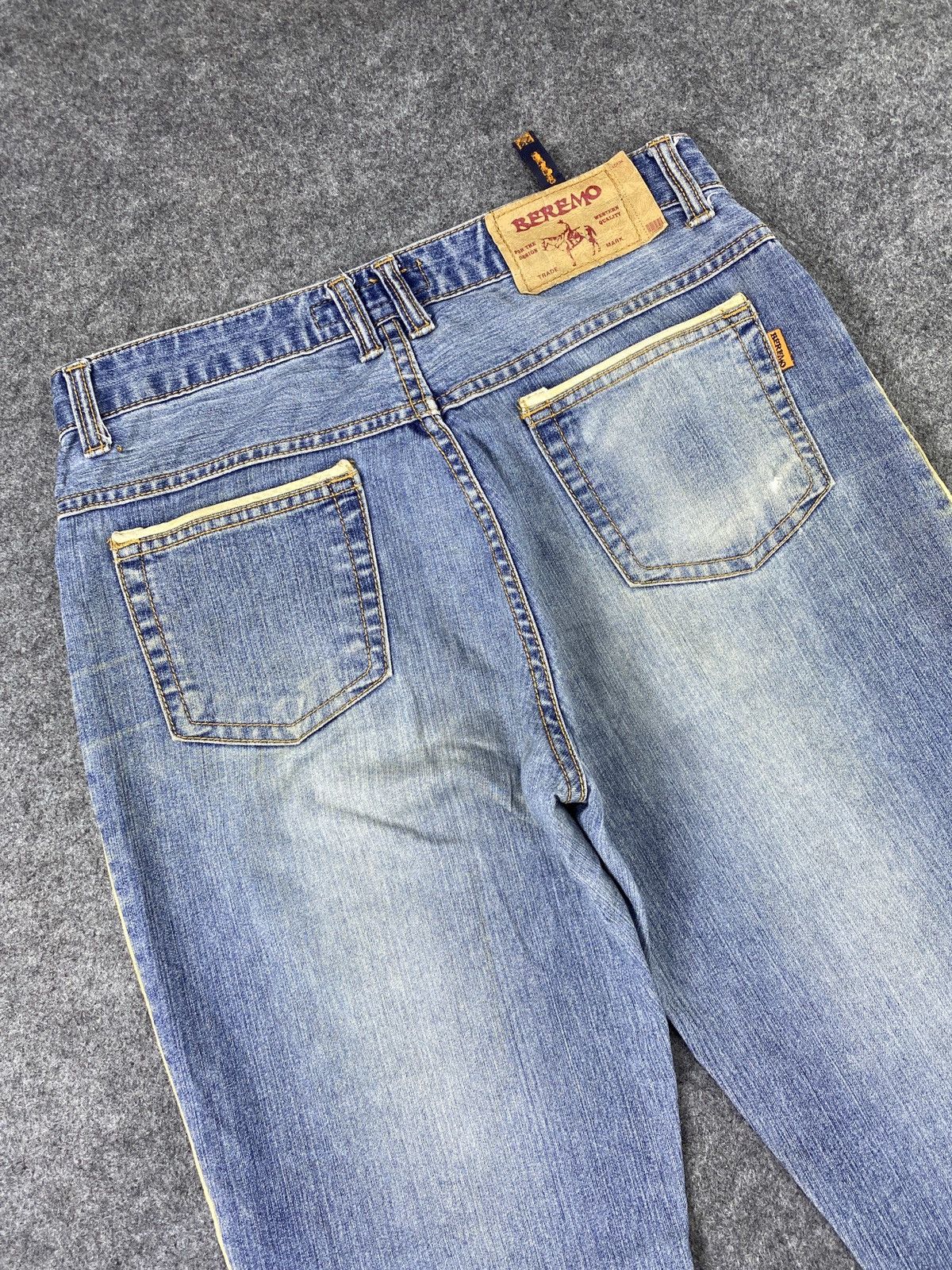 Japanese Brand × Jean Beremo Blue Wash Flare Jeans - J992 Size 29" - 10 Thumbnail