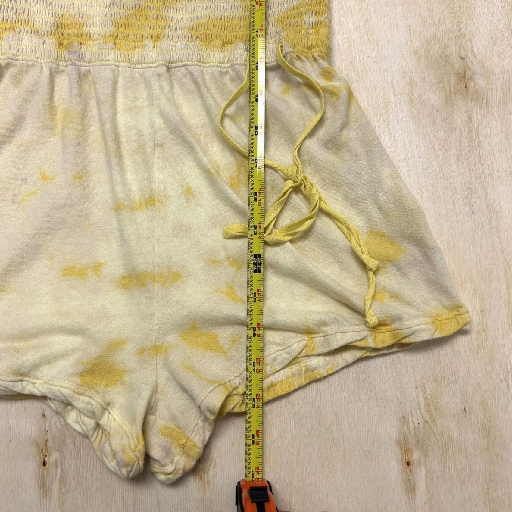Free People Free People Intimately Romper Womens M Medium Yellow Tie Dye Smocked One Piece Size 32" / US 10 / IT 46 - 5 Thumbnail