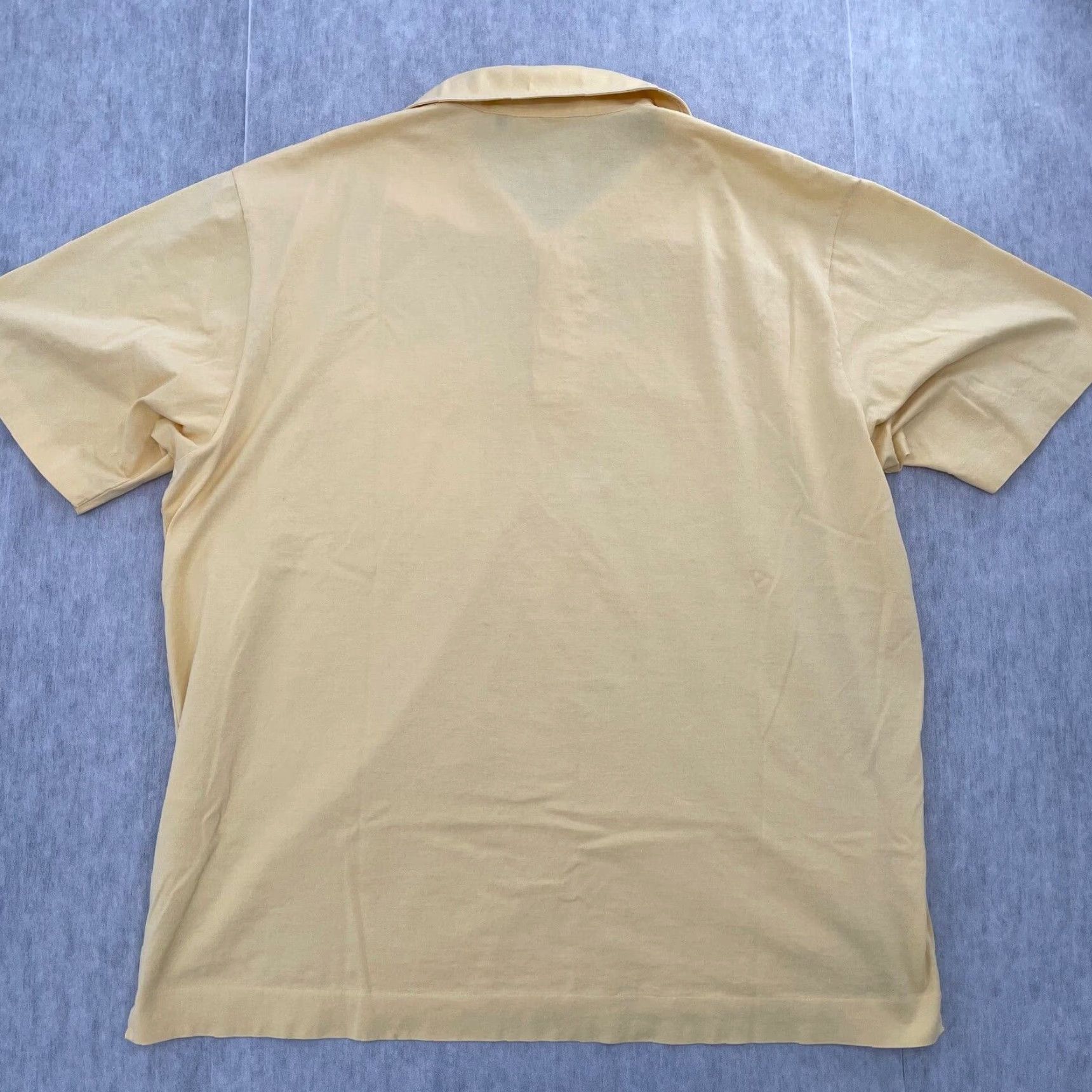 Vintage VINTAGE Maus Hoffman Polo Shirt Men XL Yellow Short Sleeve Pocket Classic Casual Preppy 80s-90s Mens XL Size US XL / EU 56 / 4 - 2 Thumbnail
