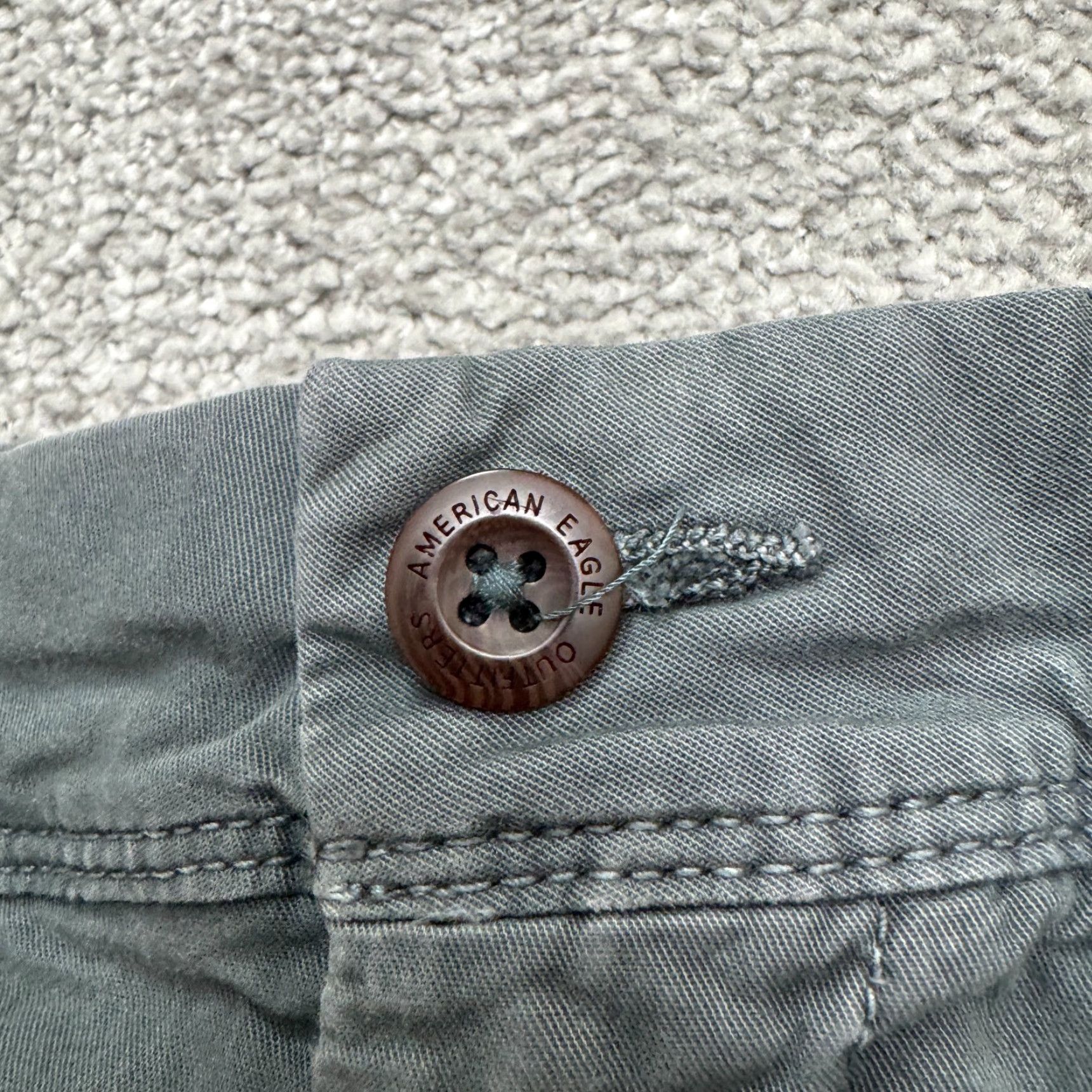 American Eagle Outfitters VINTAGE American Eagle Outfitters Slim Fit Pants Men 30x29 Gray Casual Chino Size US 30 / EU 46 - 3 Thumbnail