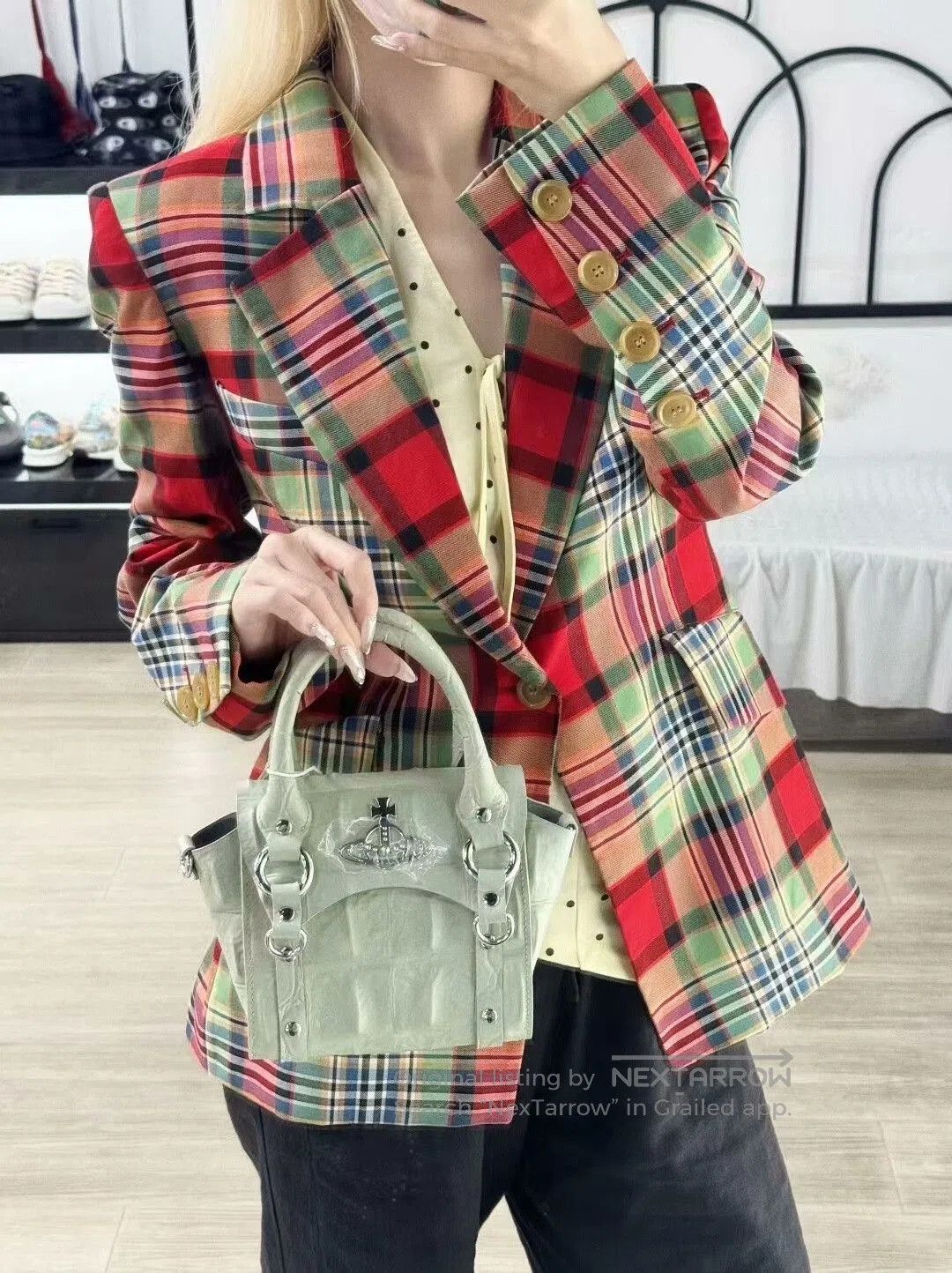 Vivienne Westwood vivienne westwood plaid blazer with shoulder pads. Size M / US 6-8 / IT 42-44 - 3 Thumbnail