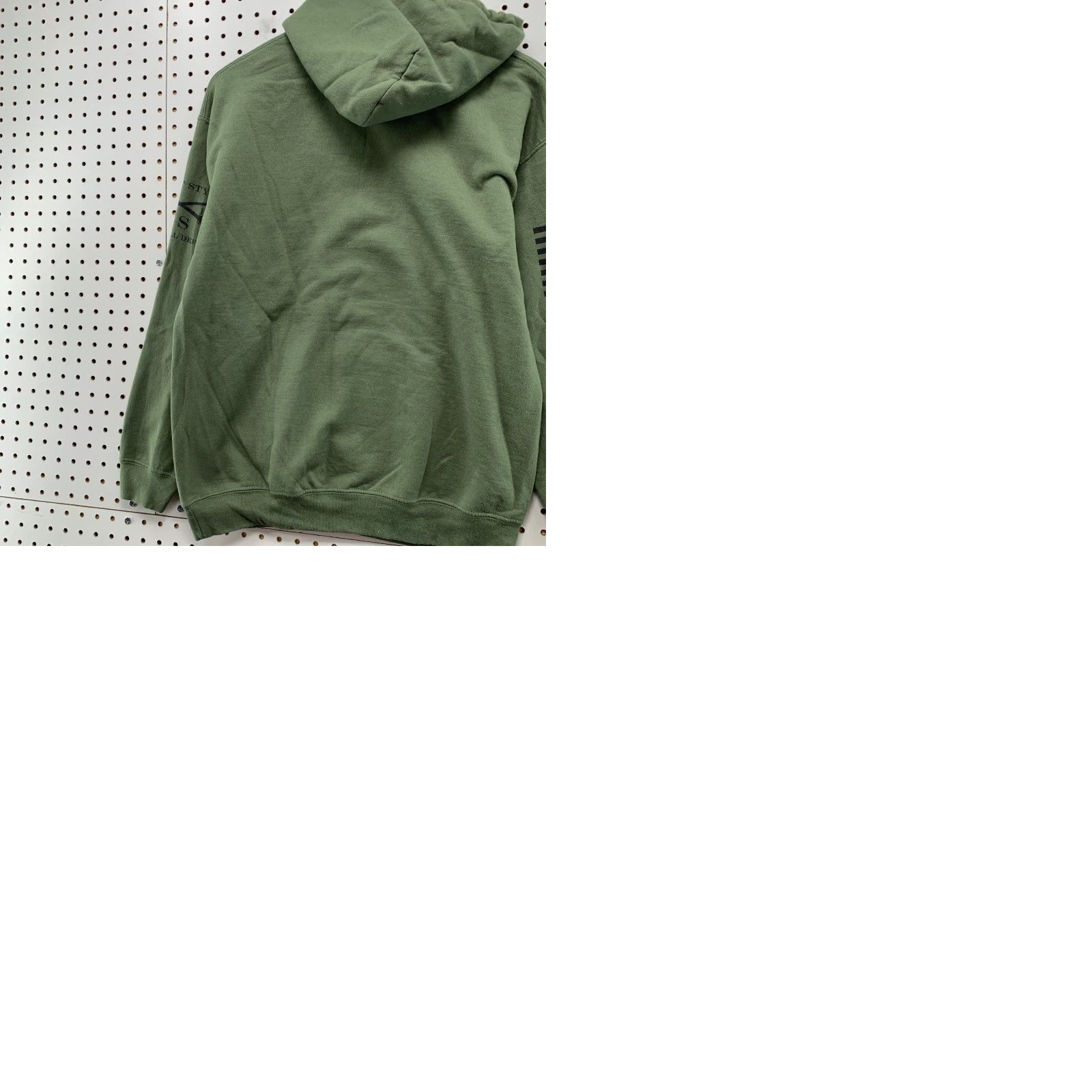 Vintage Grunt Style Sweatshirt Hoodie Mens M Green USA Flag Army Military Hooded Size US M / EU 48-50 / 2 - 9 Thumbnail
