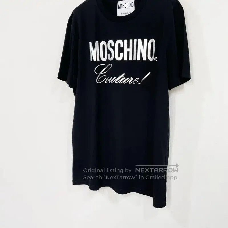 Moschino Moschino Black Cotton Men's T-Shirt . Size US L / EU 52-54 / 3 - 2 Thumbnail