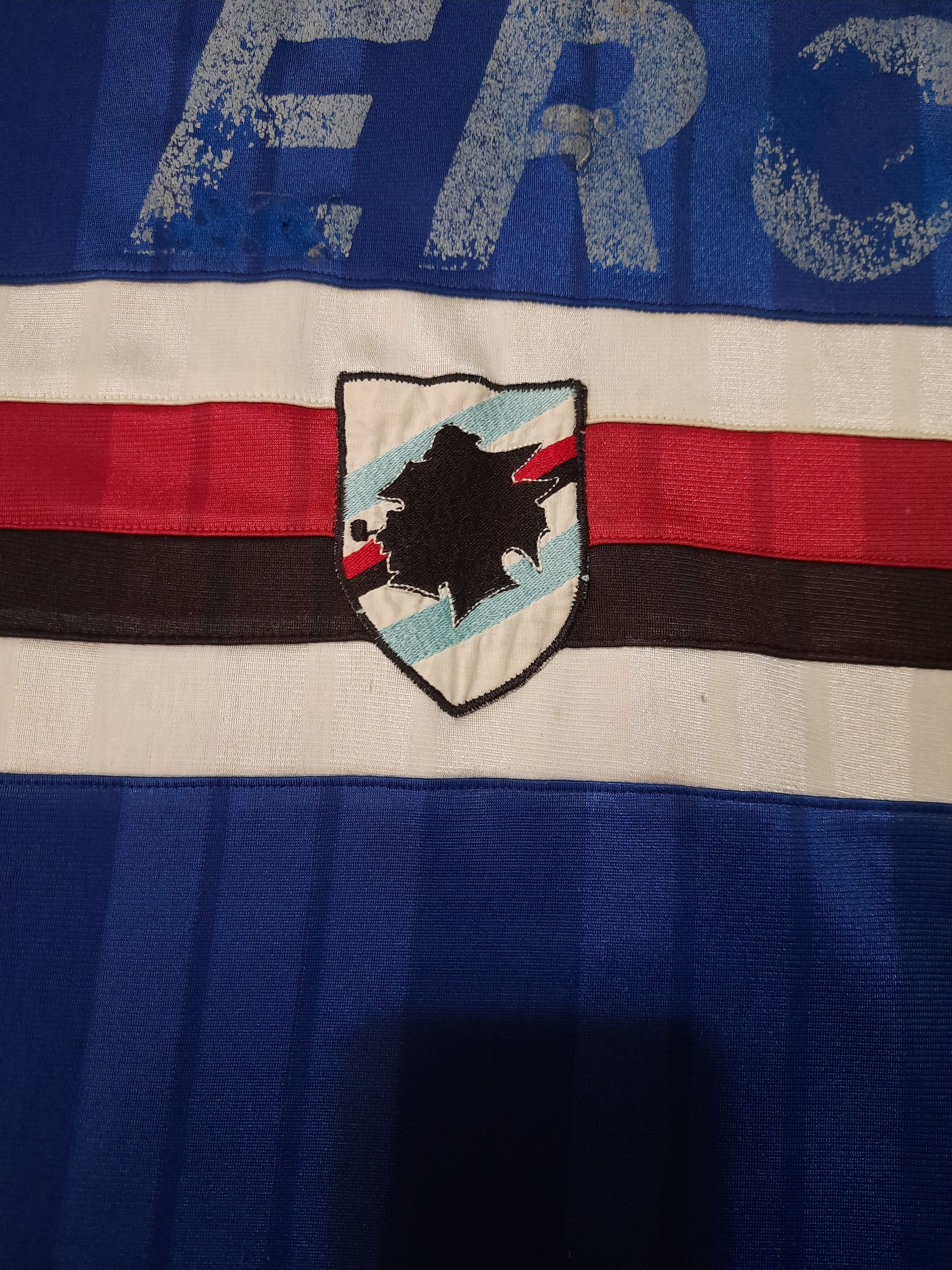 Other Sampdoria Retro Vintage Soccer Football Shirt Size US L / EU 52-54 / 3 - 5 Thumbnail