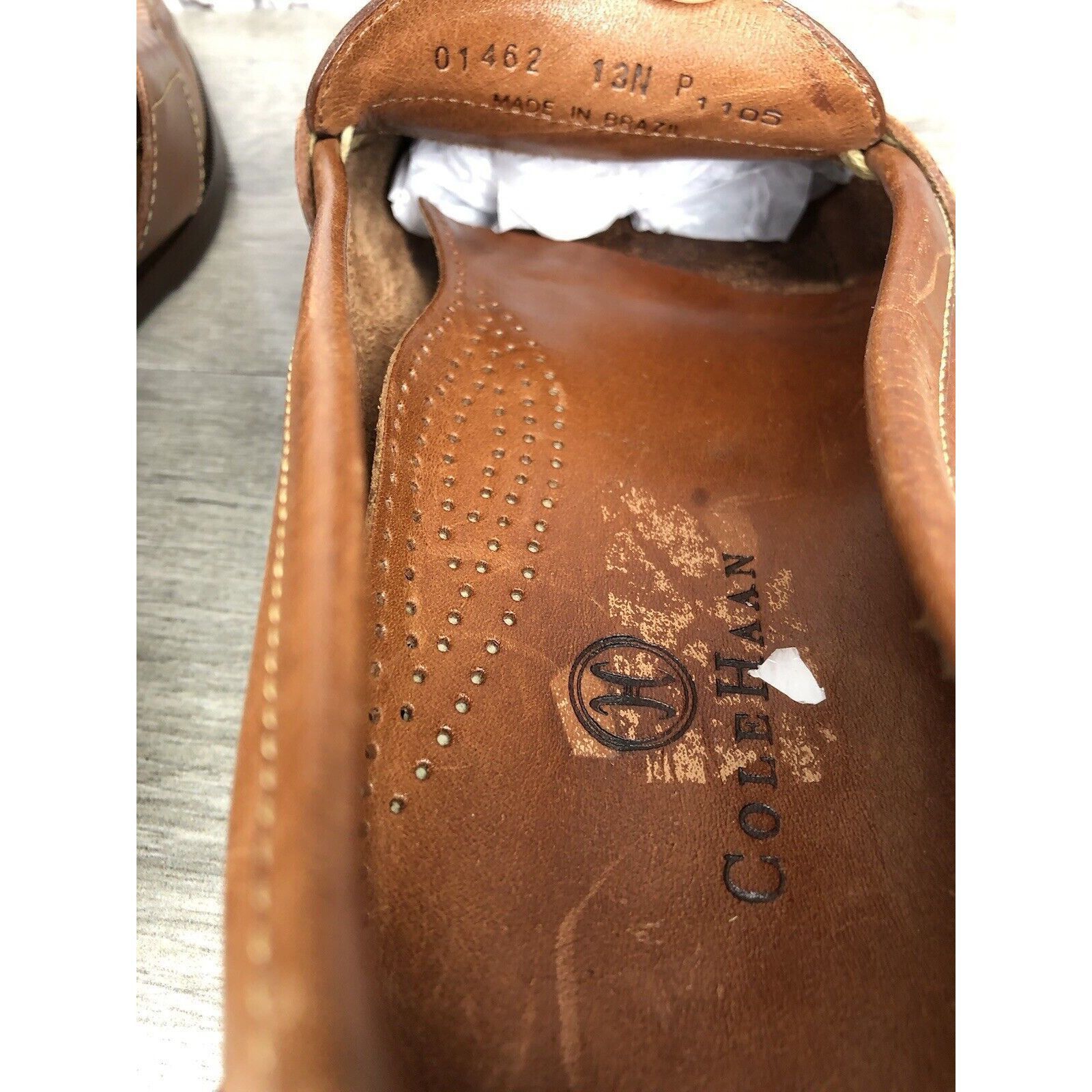 Cole Haan Cole Haan Brown Leather Slip On Penny Loafers Dress Shoes Me Size US 13 / EU 46 - 12 Thumbnail