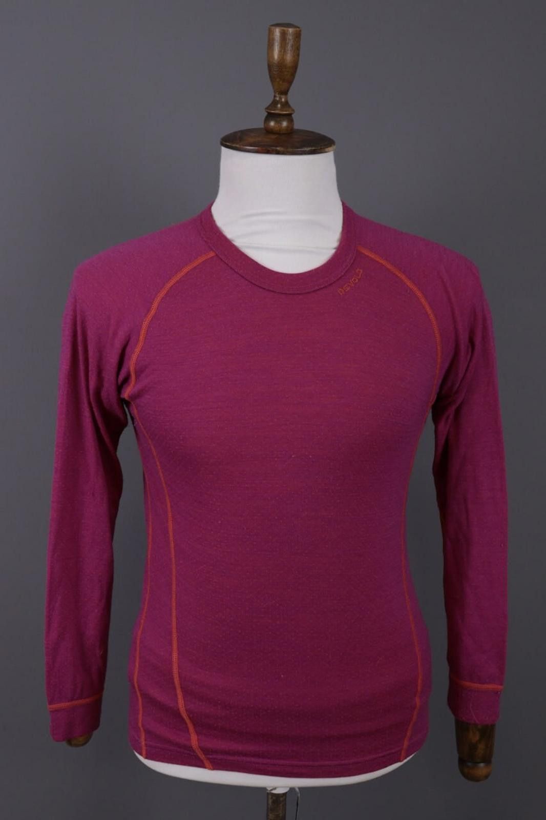 Designer Devold Purple Merino Wool Long Sleeve Top Base Layer Size 16 Size US XXS / EU 40 - 1 Thumbnail