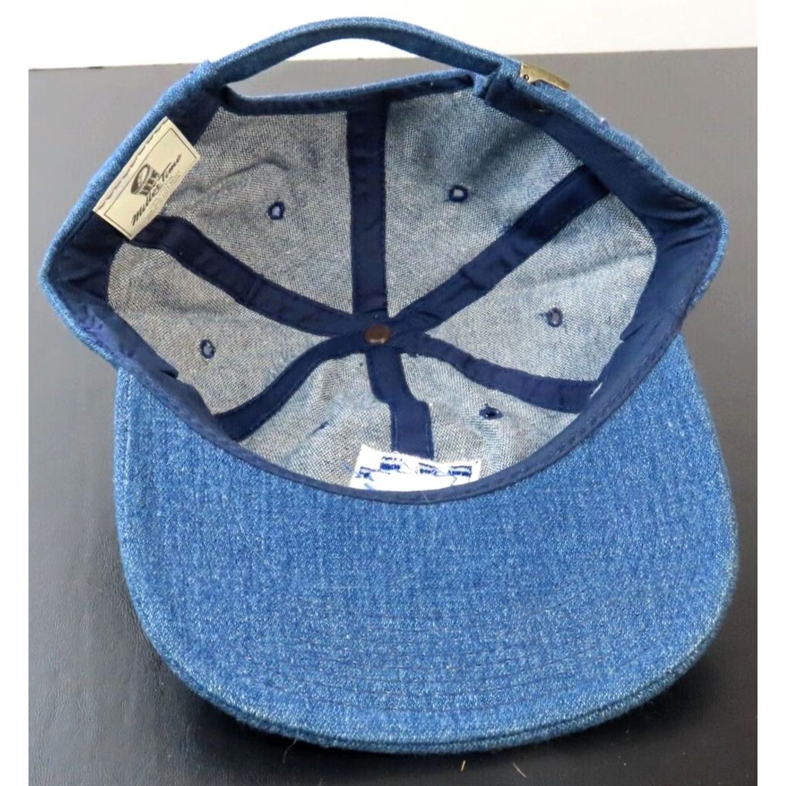 Vintage Miller Lite Time Embroidered Denim Trucker's Hat Cap New Strap Back Blue Men One Size Trucker Hat Beer Size ONE SIZE - 5 Thumbnail