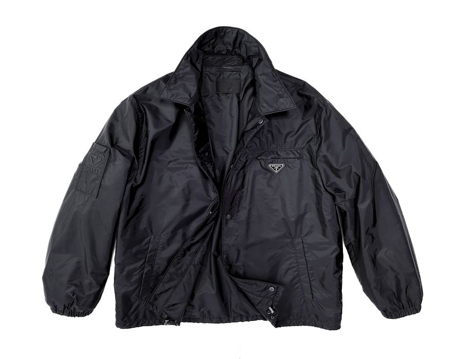 triangle logo blouson jacket