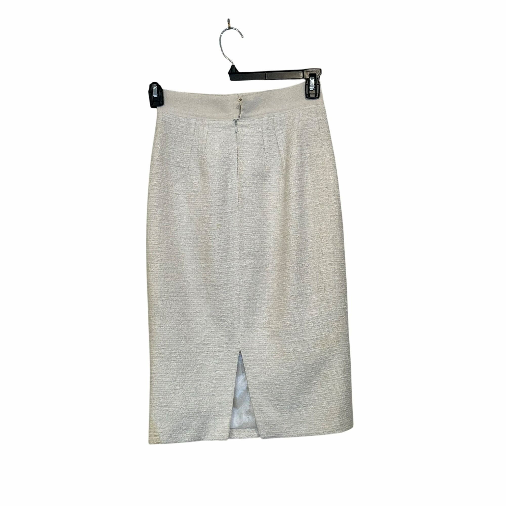 Giambattista Valli ✨Giambattista Valli Sz 4 / S US Cream Textured Pencil Skirt Size 27" / US 4 / IT 40 - 2 Thumbnail