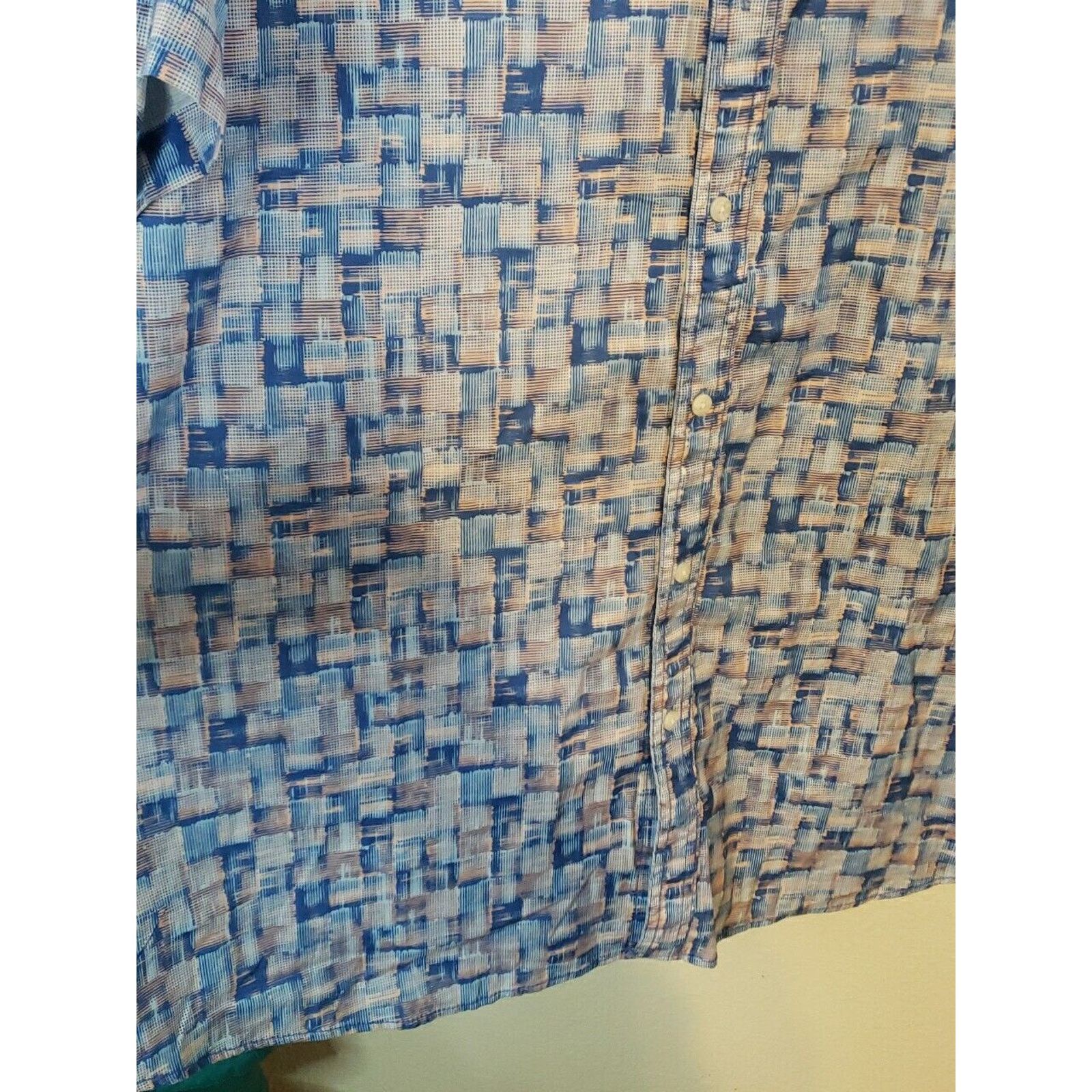 Other new rowm Shirt Mens 4XT Blue Plaid Short Sleeve Button Down Size US XXL / EU 58 / 5 - 7 Thumbnail
