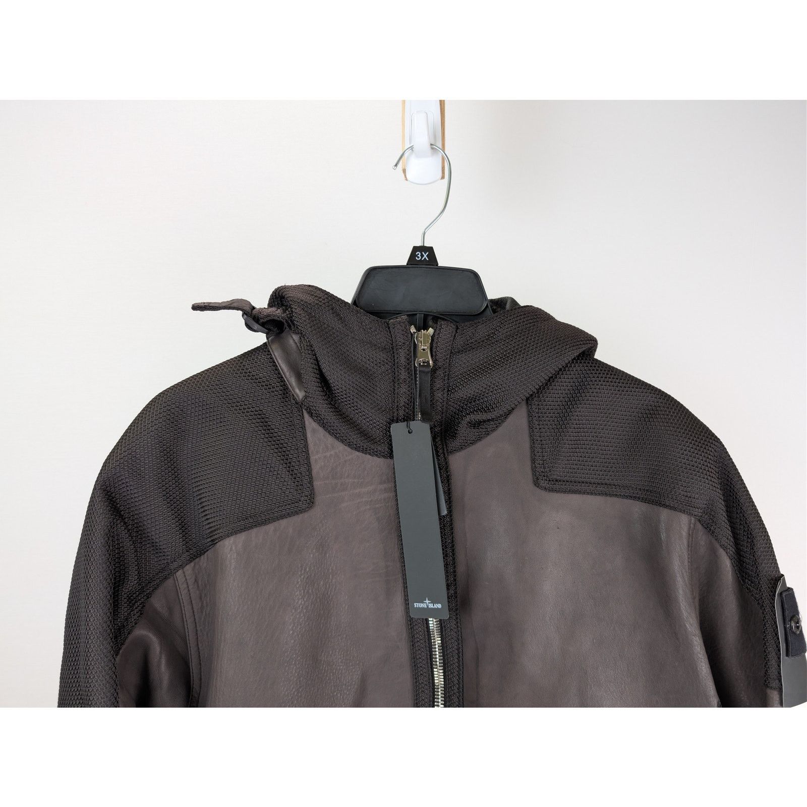 Stone Island o1rshd1 Real Leather Blouson Jacket in Dark Brown Size US L / EU 52-54 / 3 - 2 Thumbnail