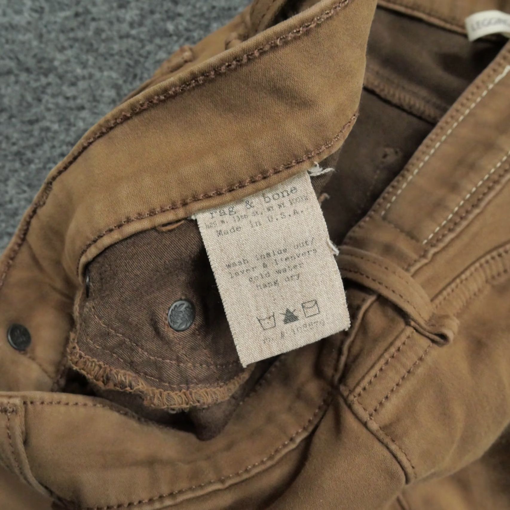 Rag & Bone Rag & Bone Pants Womens 27 Brown Leggings Slim Cropped 30in Inseam Womens Size 27" / US 4 / IT 40 - 7 Thumbnail