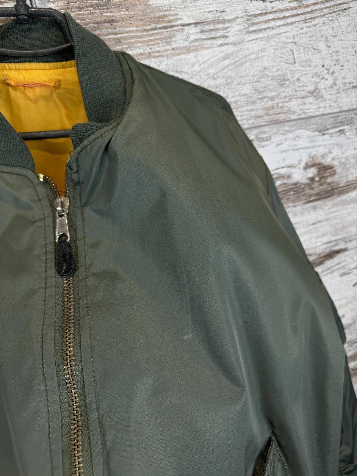 Other Mens Ma1 Flyer Vintage Nylon Bomber Jacket Boxy Fit Oversize Size US XXL / EU 58 / 5 - 10 Thumbnail