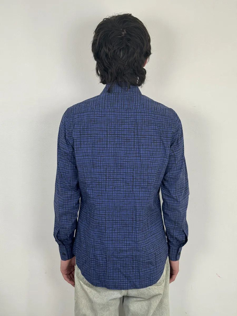 Prada SS02018 Prada Blue & Black Checkered Abstract Shirt Size US M / EU 48-50 / 2 - 3 Thumbnail