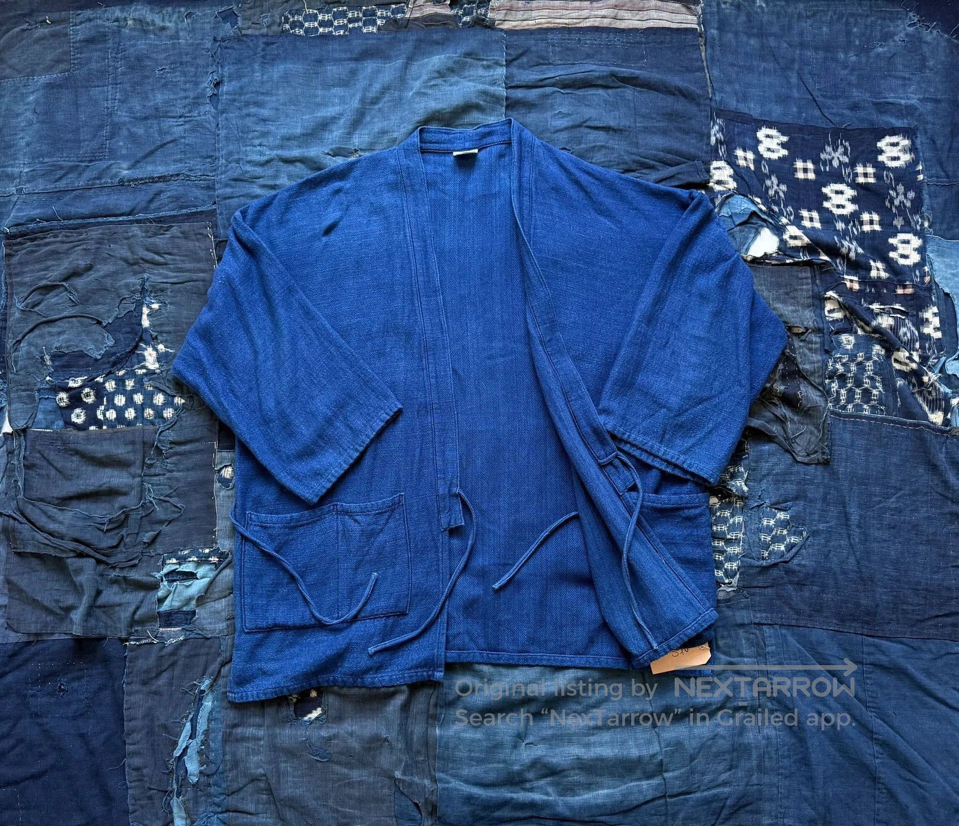 Orslow Orslow Takumi Indigo Dye Robe Cardigan. Size US M / EU 48-50 / 2 - 2 Thumbnail
