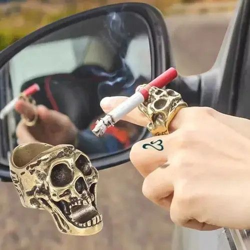 Ring Of Fire Hand Finger Ring Art Silver Anatomy Human Jewelry Rings Size ONE SIZE - 3 Thumbnail