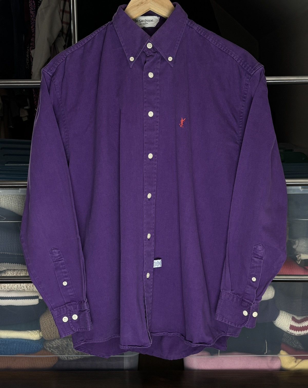 Yves Saint Laurent Yves Saint Laurent Archive YSL Button Up Vintage 80s Shirt Size US M / EU 48-50 / 2 - 1 Thumbnail
