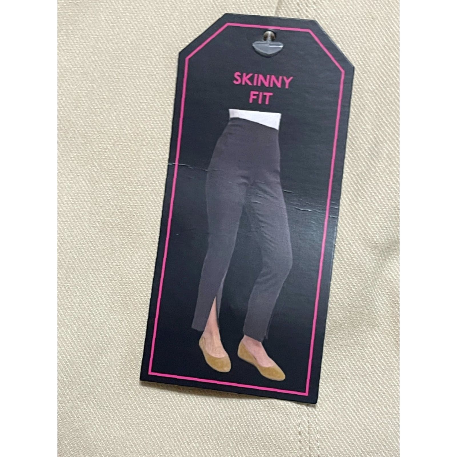 Vintage No Boundaries Pants Women 3XL Ivory Cream Skinny Pull On NWT Wide Inseam 29 Ankle Casual Shoes Size 40" / US 18 - 5 Thumbnail