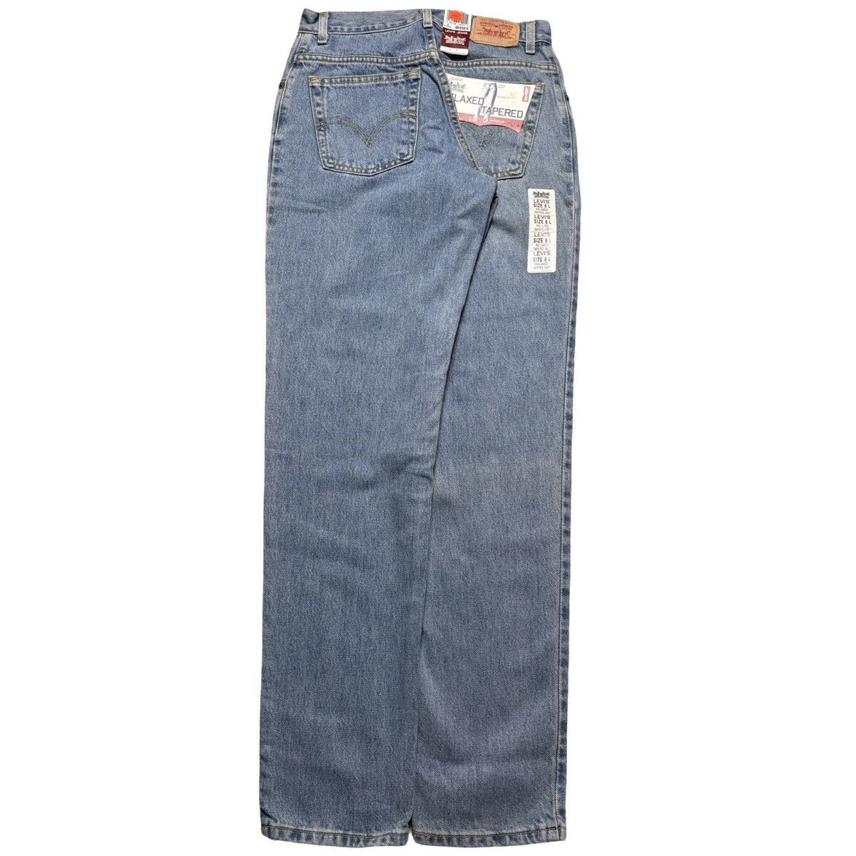 Levi's Vintage Y2K Levi's 550 Relaxed Tapered Light Wash Jeans Size 28" / US 6 / IT 42 - 1 Thumbnail