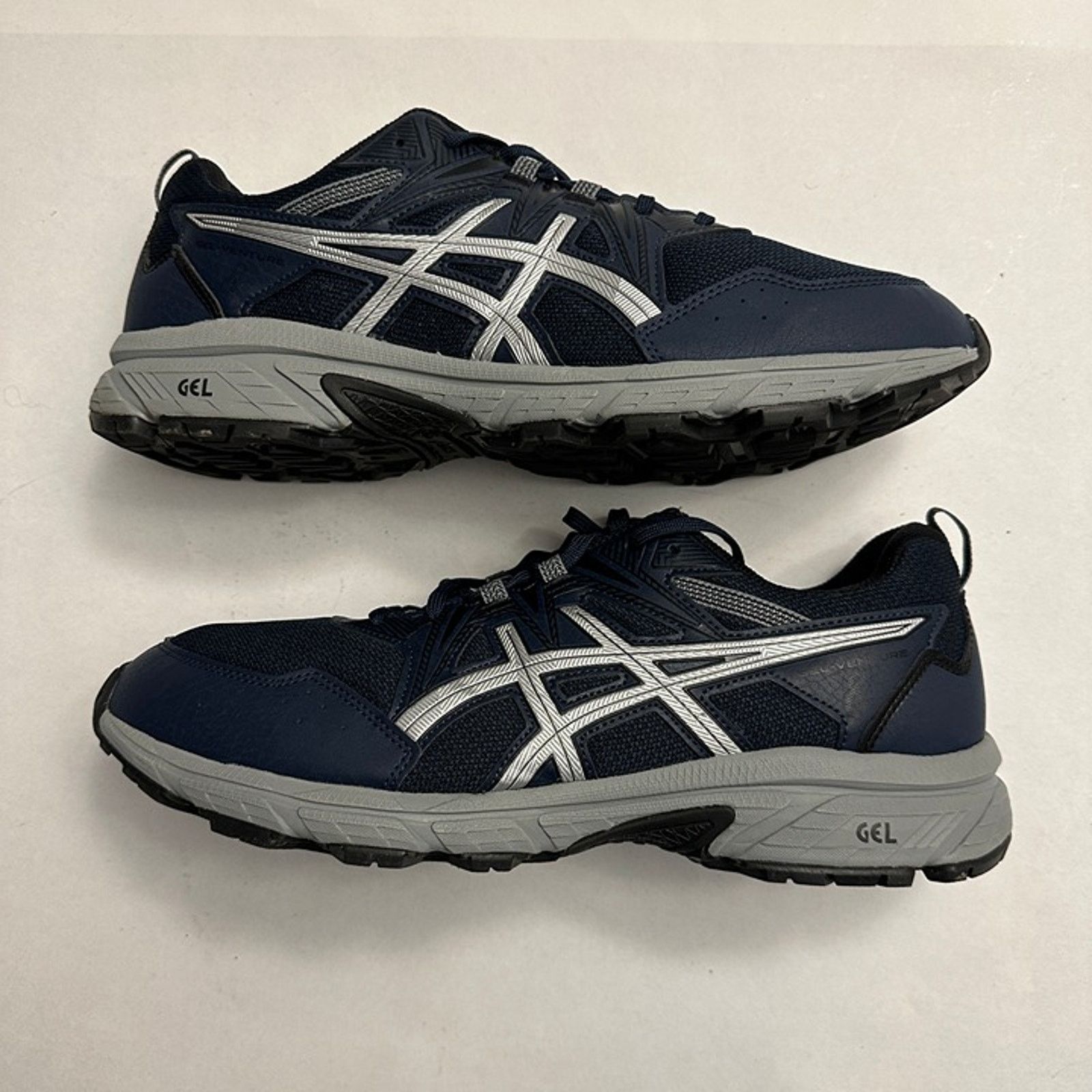 Asics ASICS Mens GEL Venture Size 12 Blue Grey Trail Running Shoes Size US 12 / EU 45 - 3 Thumbnail