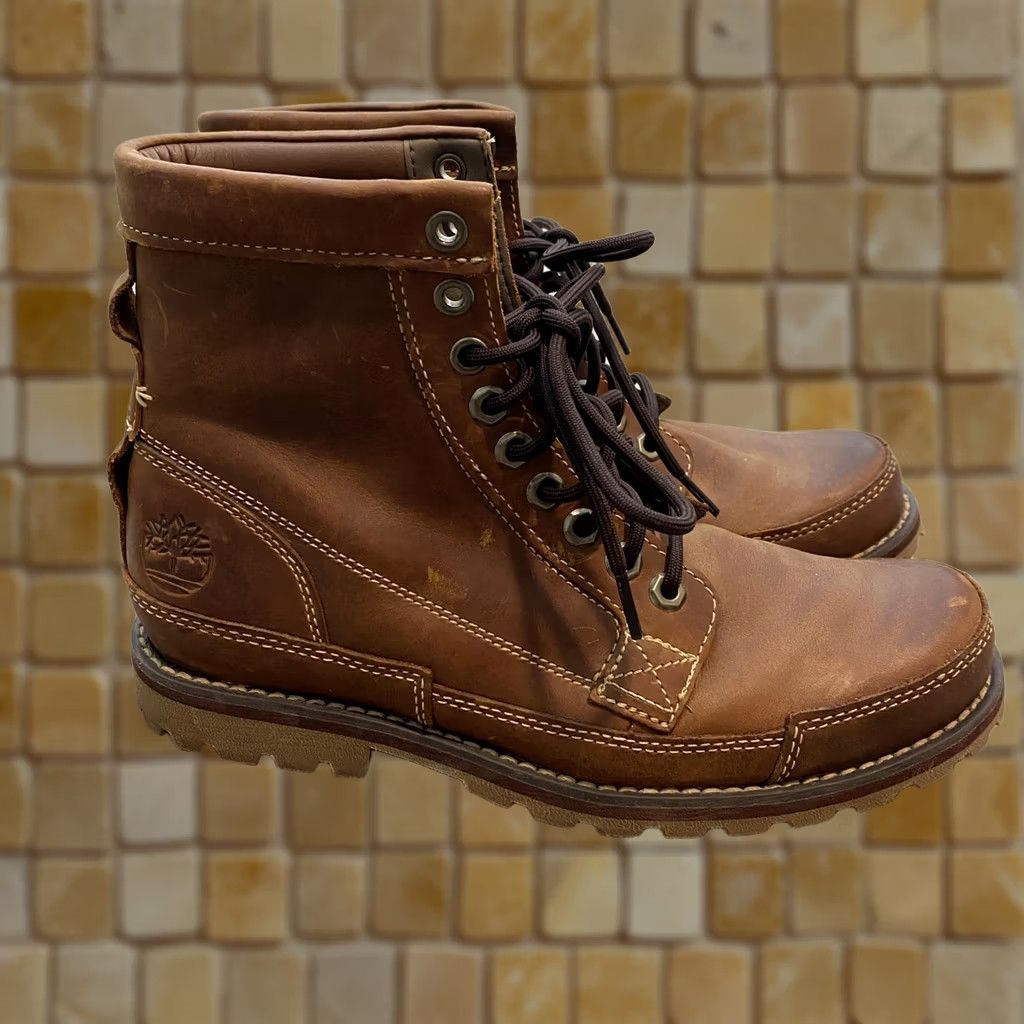 Timberland VINTAGE Timberland Boots Mens Size 9 Wide Leather  display picture 1