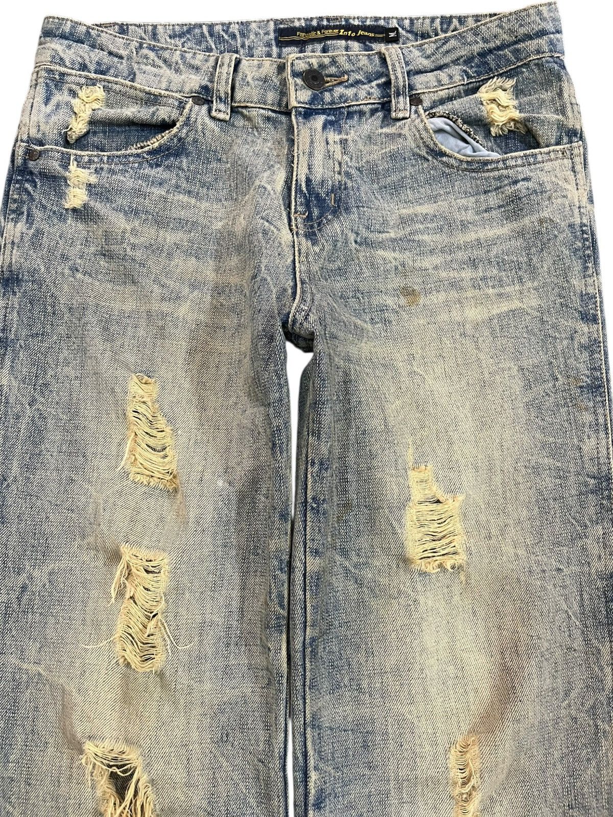 Japanese Brand Vintage Mystic Jeans Mudwash Distressed Denim Size US 30 / EU 46 - 2 Thumbnail