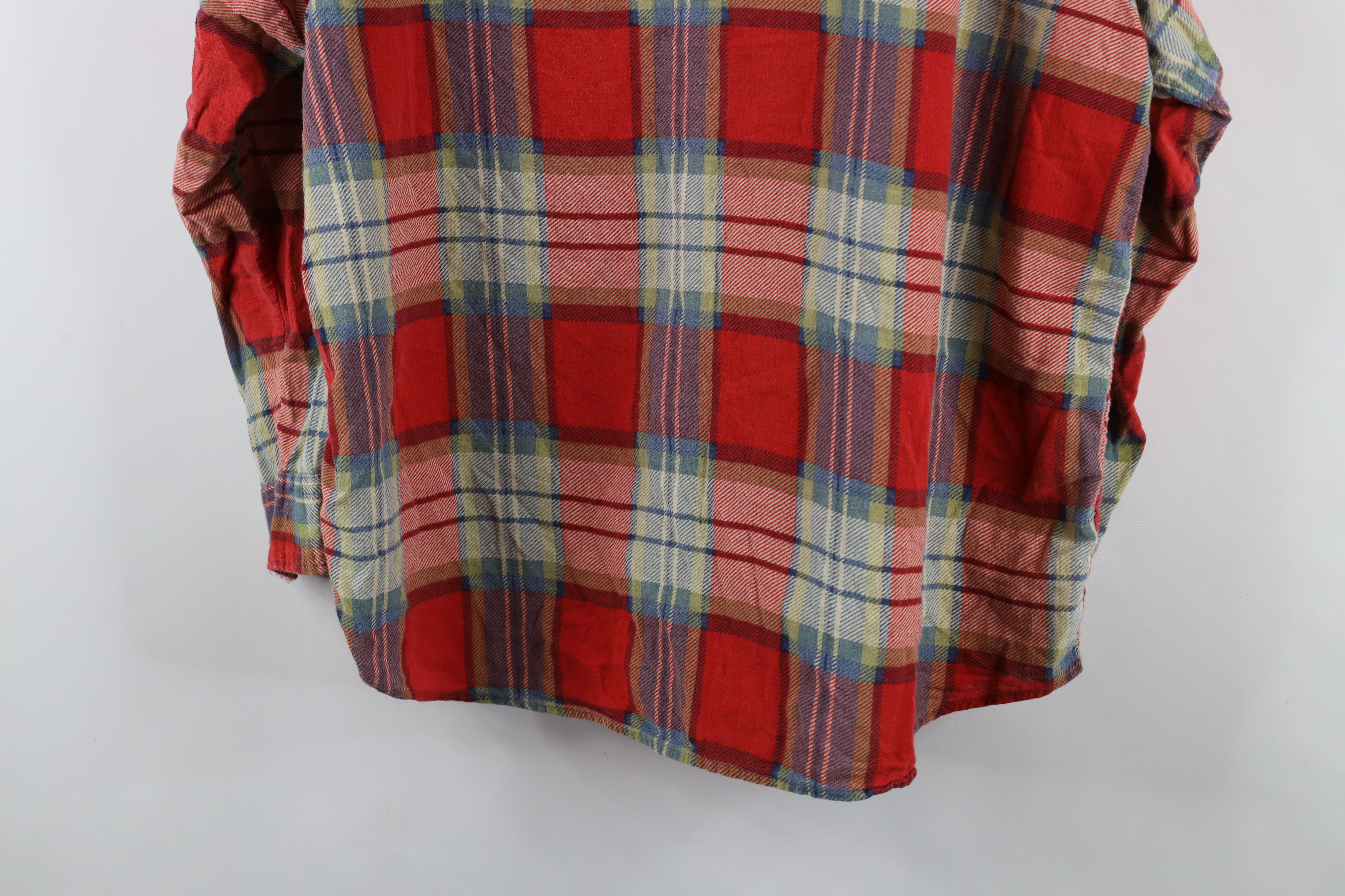 Vintage Vintage 90s Streetwear Flannel Collared Button Shirt Plaid Size US XXL / EU 58 / 5 - 13 Thumbnail