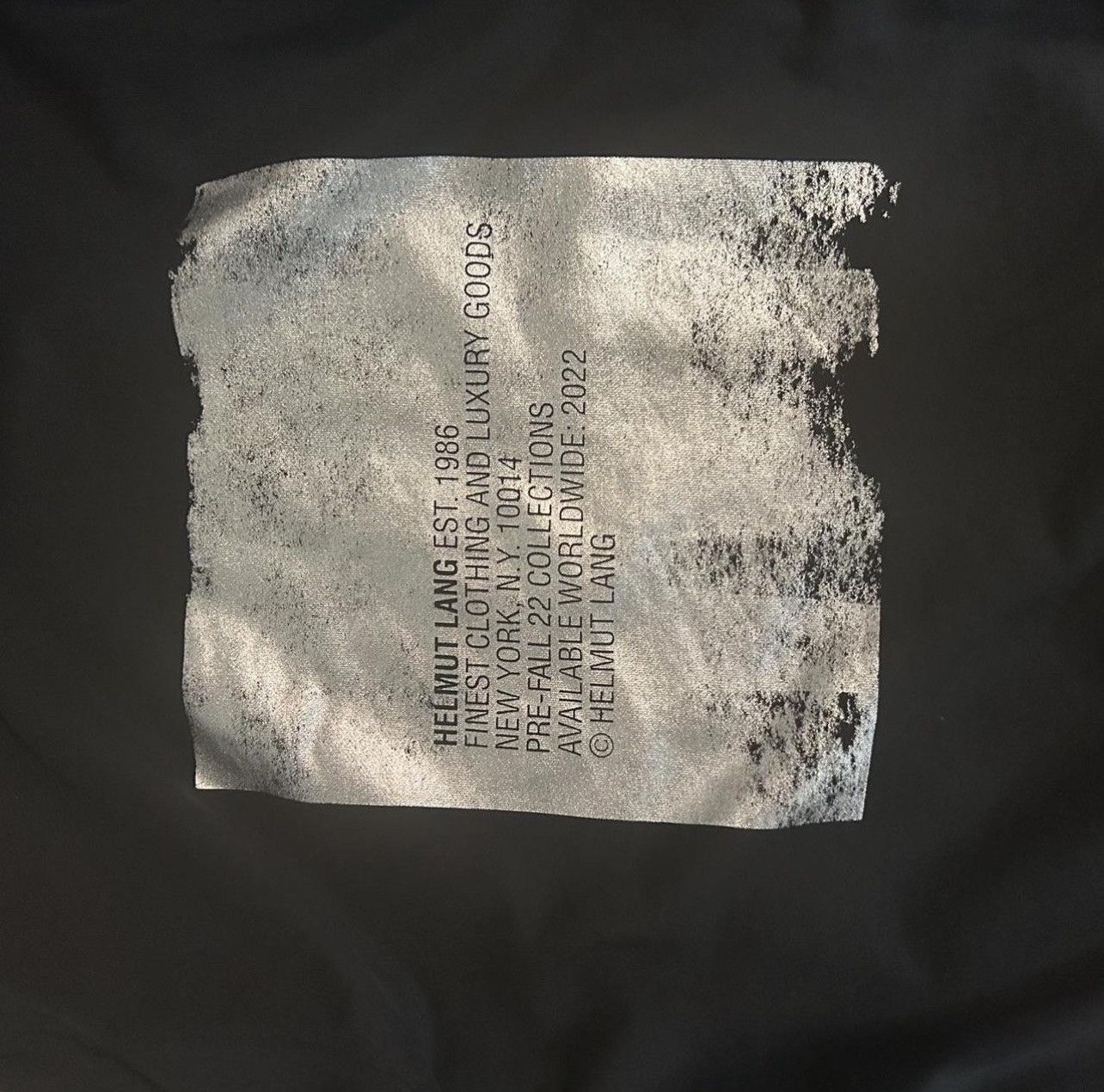 Helmut Lang HelmutLang Worldwide 22 Silver square Size M Men’s Size US M / EU 48-50 / 2 - 3 Thumbnail