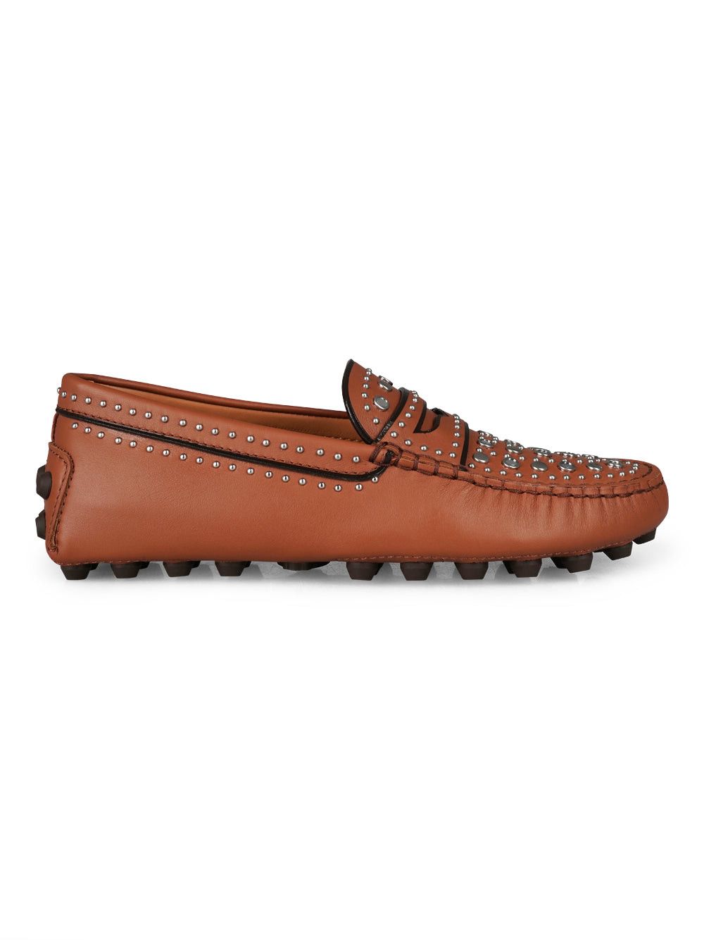 image of Tods Tod`s Leather Loafers Size 36+ in Brown, Women's