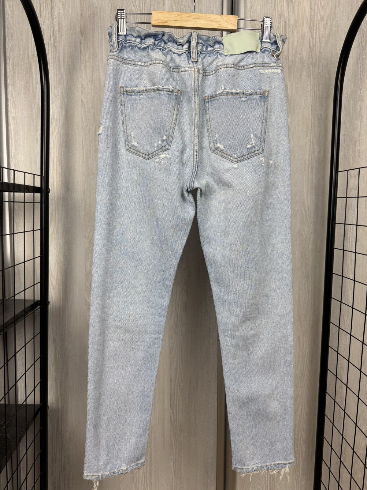 Off-White Off-White light blue distressed denim womens jeans Size 28" / US 6 / IT 42 - 7 Thumbnail