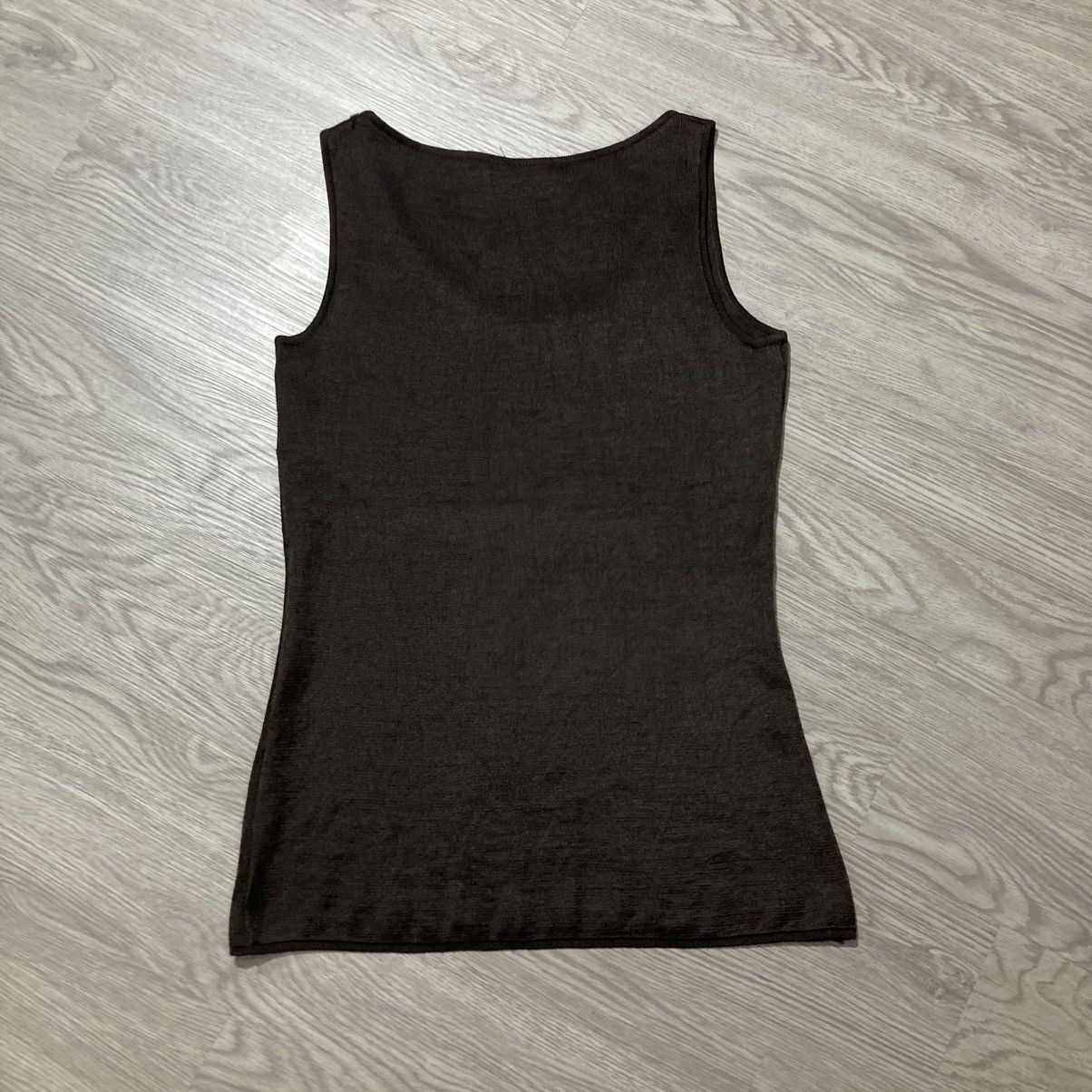 Salvatore Ferragamo 🇮🇹 Salvatore Ferragamo Tank Top Brown Made In Italy Luxury Size US XS / EU 42 / 0 - 8 Thumbnail
