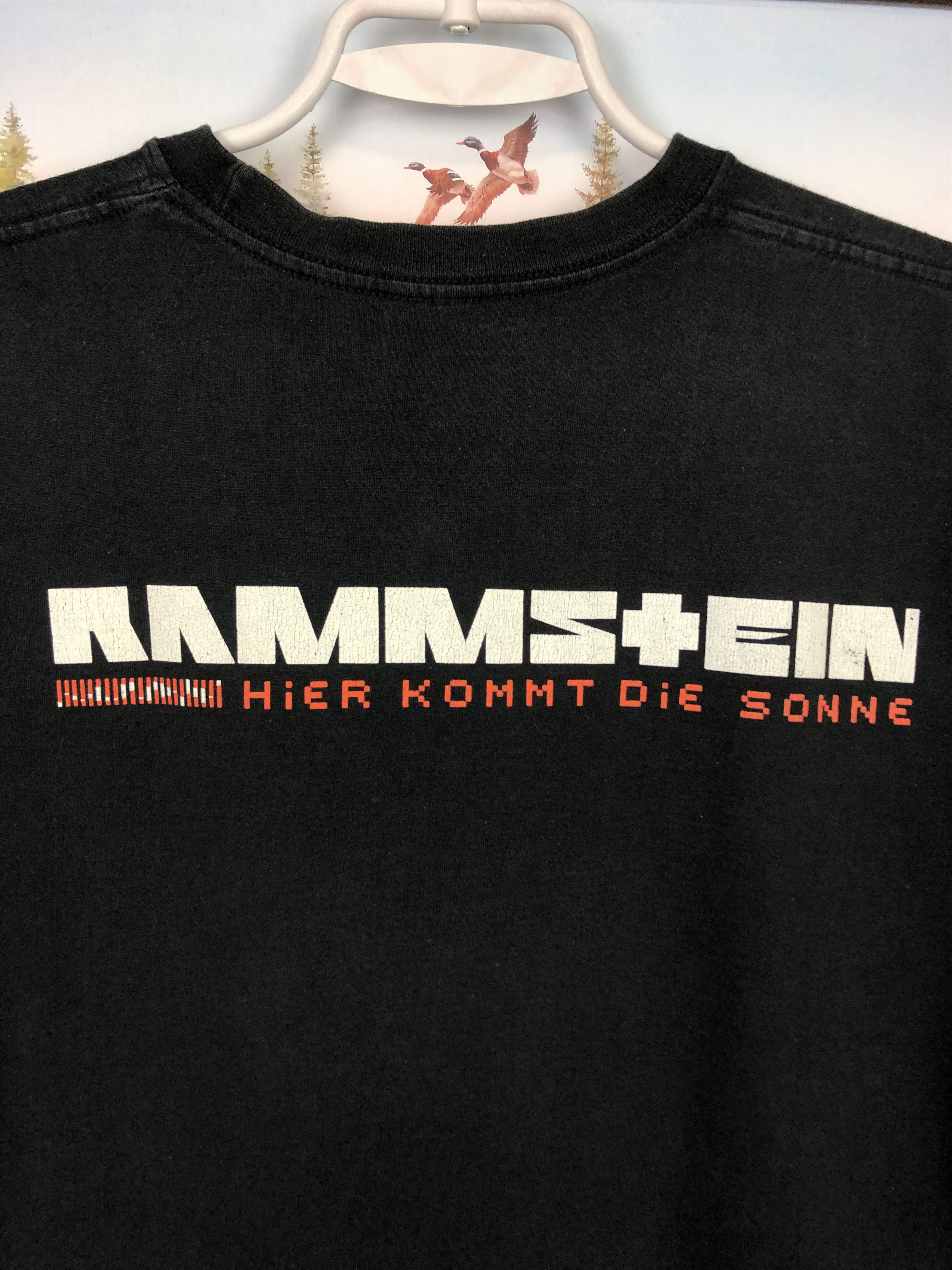 Band Tees Vintage Rammstein Die Sonne Burn Over Print Shirt Band Tee Size US L / EU 52-54 / 3 - 7 Thumbnail