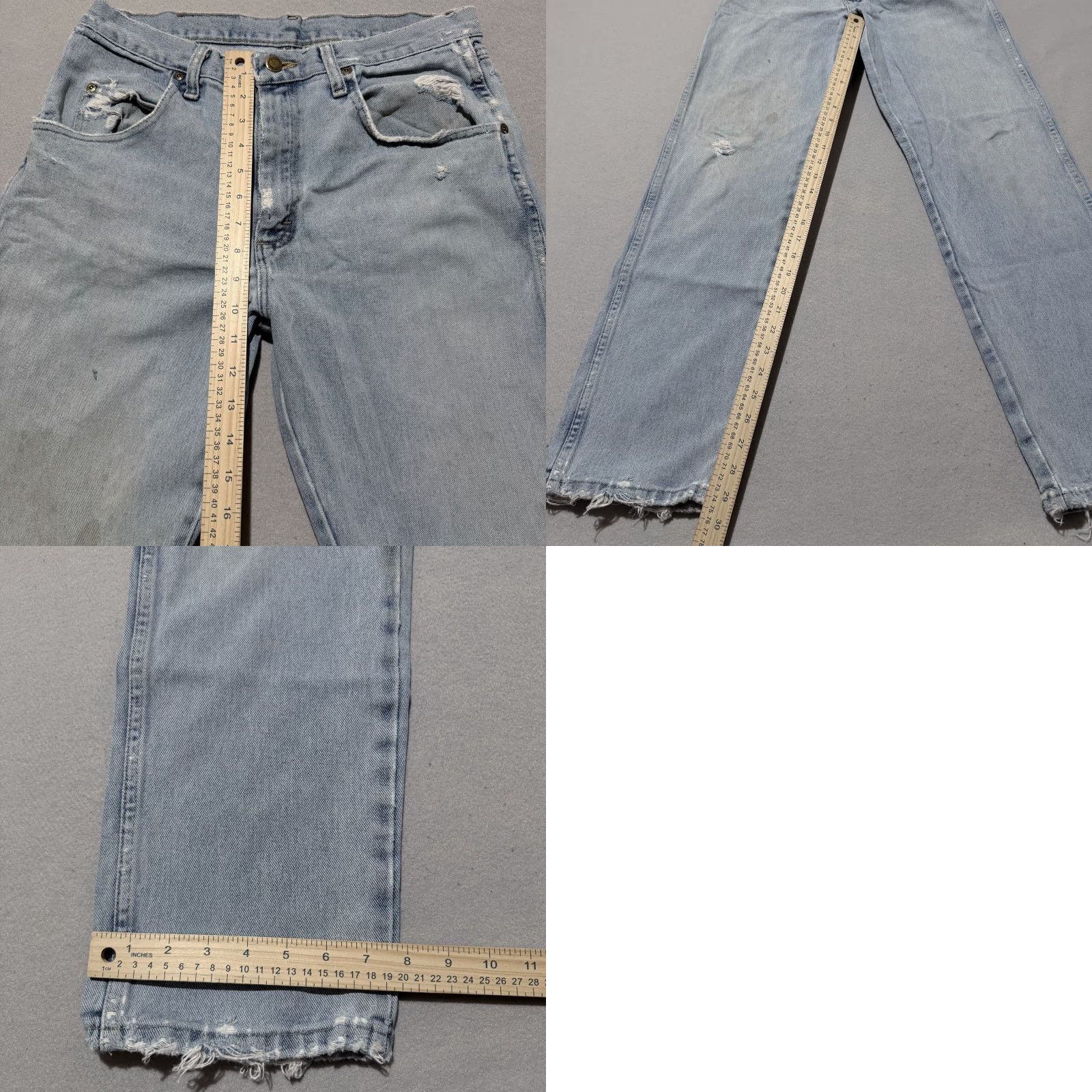 Wrangler Wrangler Jeans Men Blue Denim Distressed Relaxed Fit 32X32 Wrangler Rugged Wear Jeans Men Blue Denim Distressed Relaxed Fit 32X32 Size US 32 / EU 48 - 9 Thumbnail